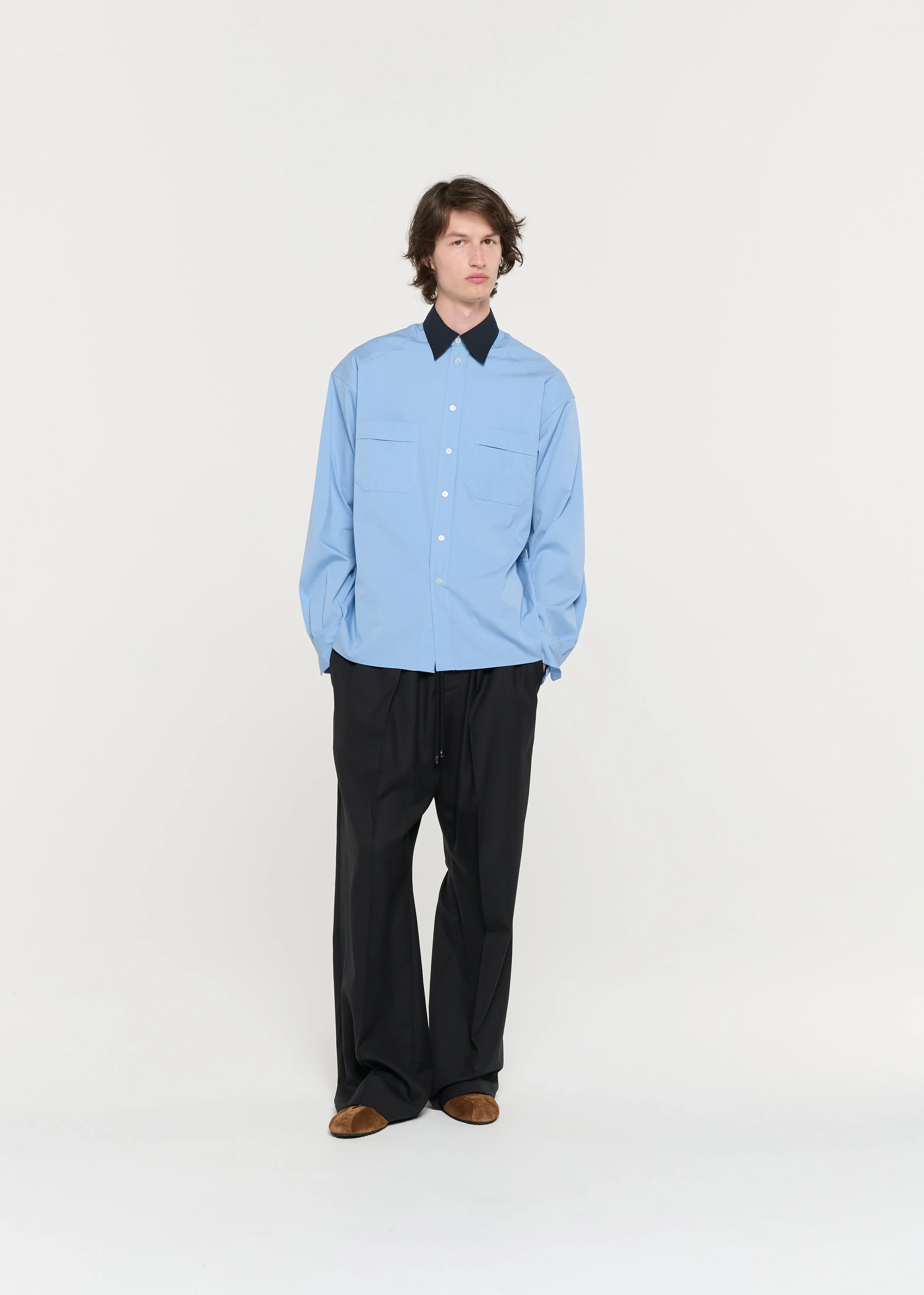 PLACID BLUE POPELINE SHIRT sold by Plan C product image thumbnail 3