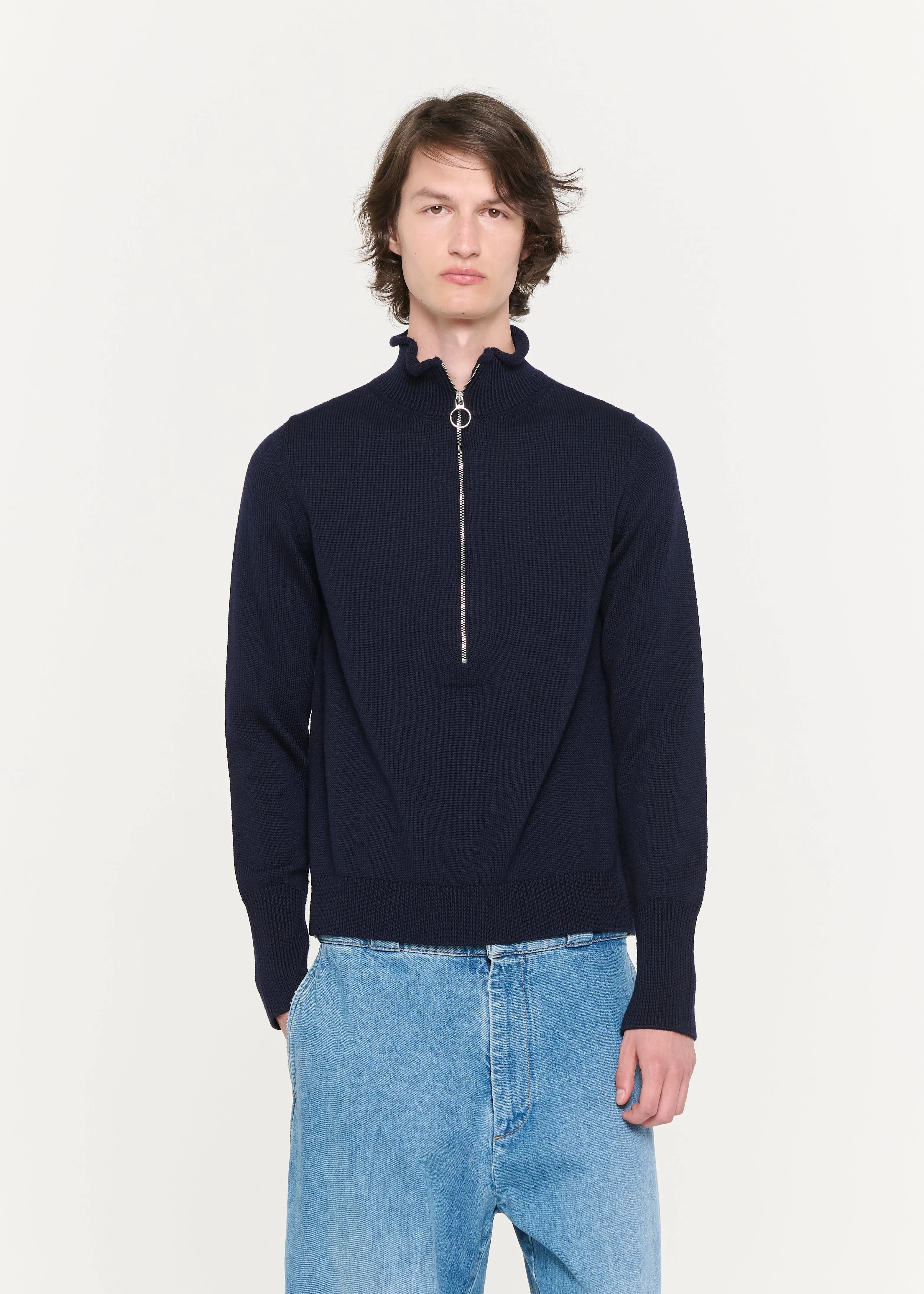 DARK BLUE POLO KNIT sold by Plan C product image thumbnail 2