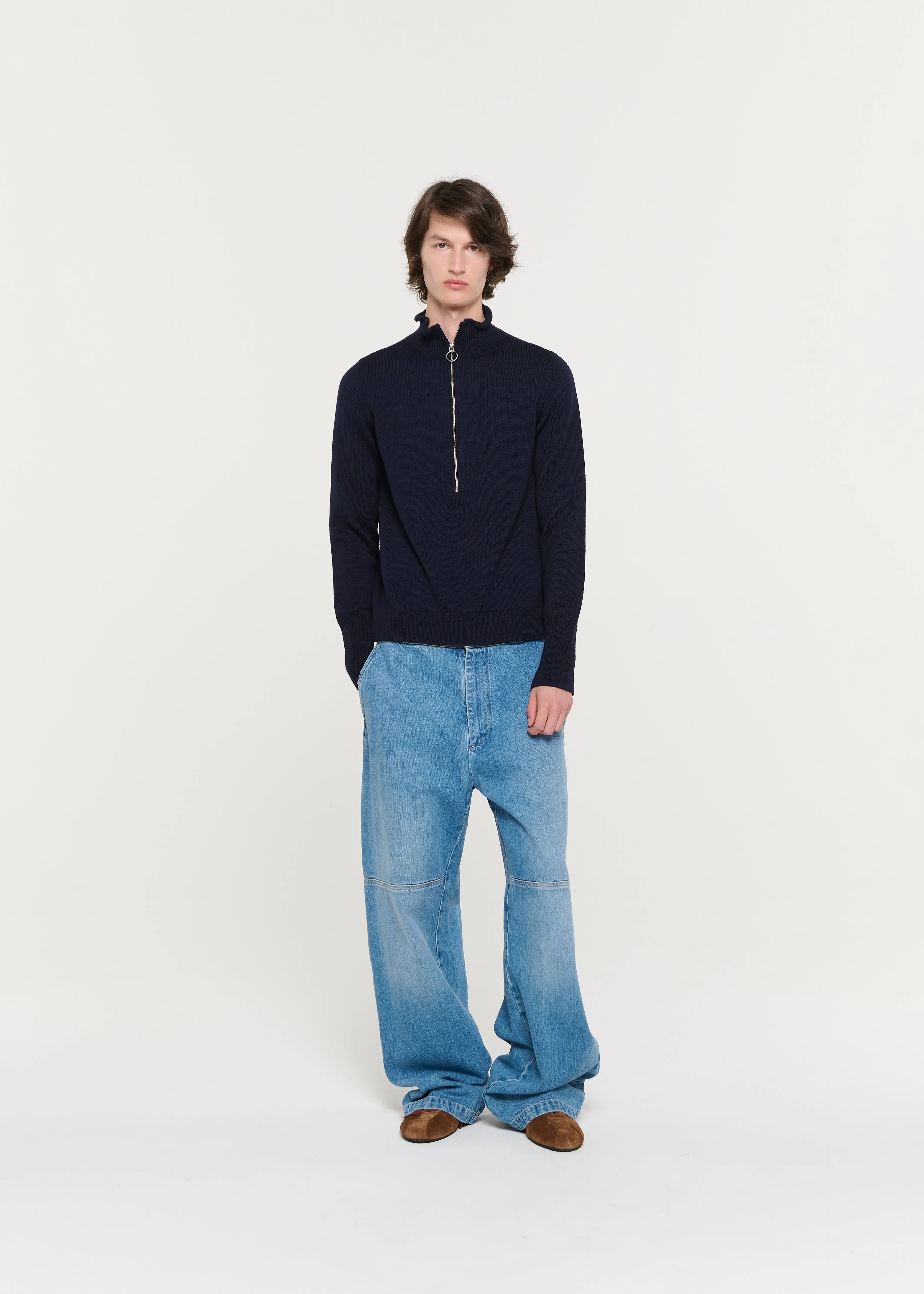DARK BLUE POLO KNIT sold by Plan C product image thumbnail 3
