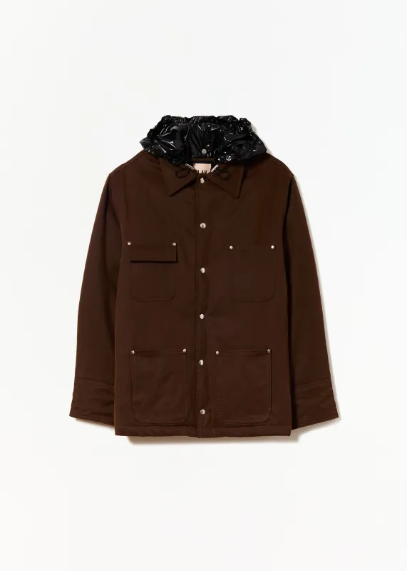 COFFEE CARGO HOODED JACKET made by Plan C