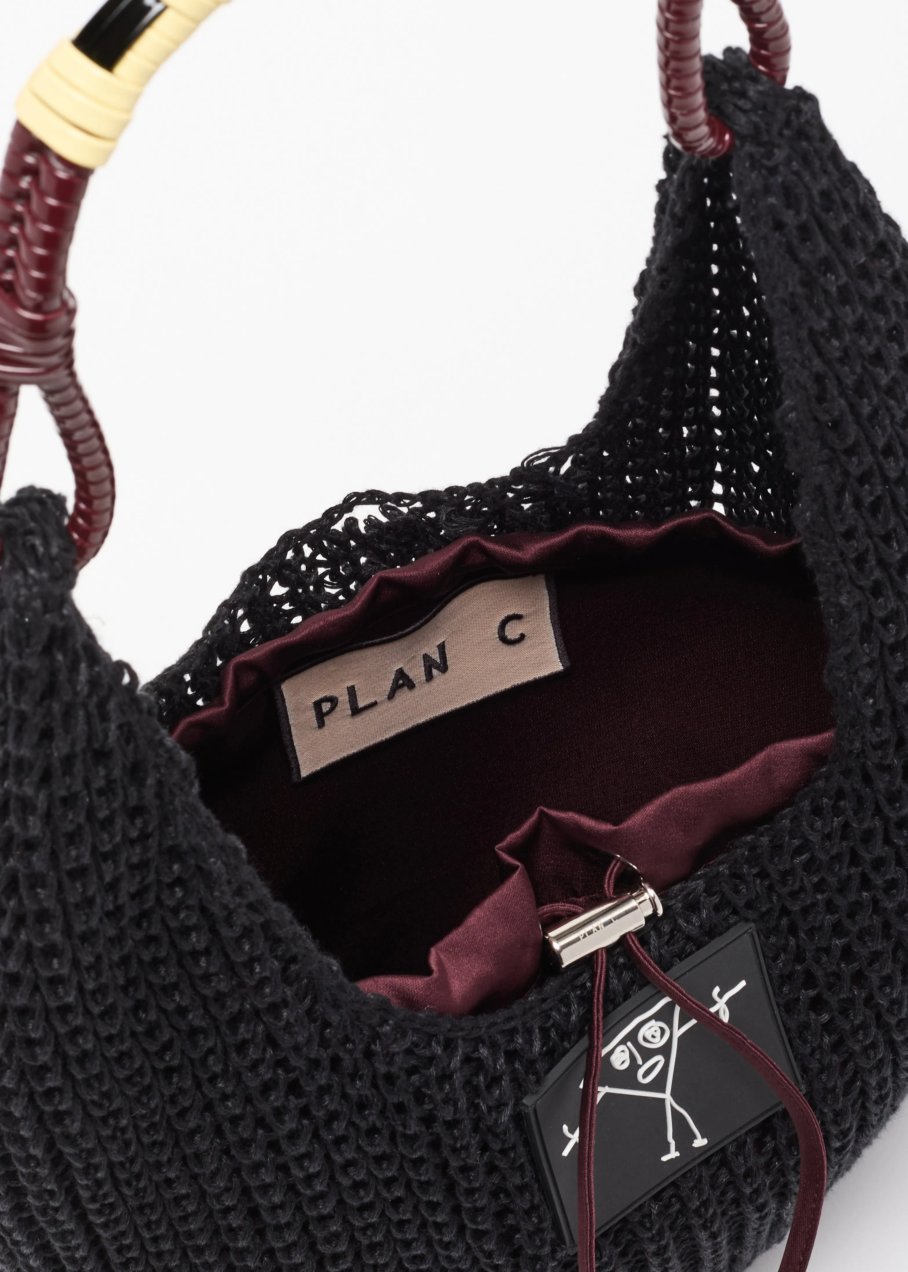 BLACK LINEN MESH BAG sold by Plan C product image thumbnail 2