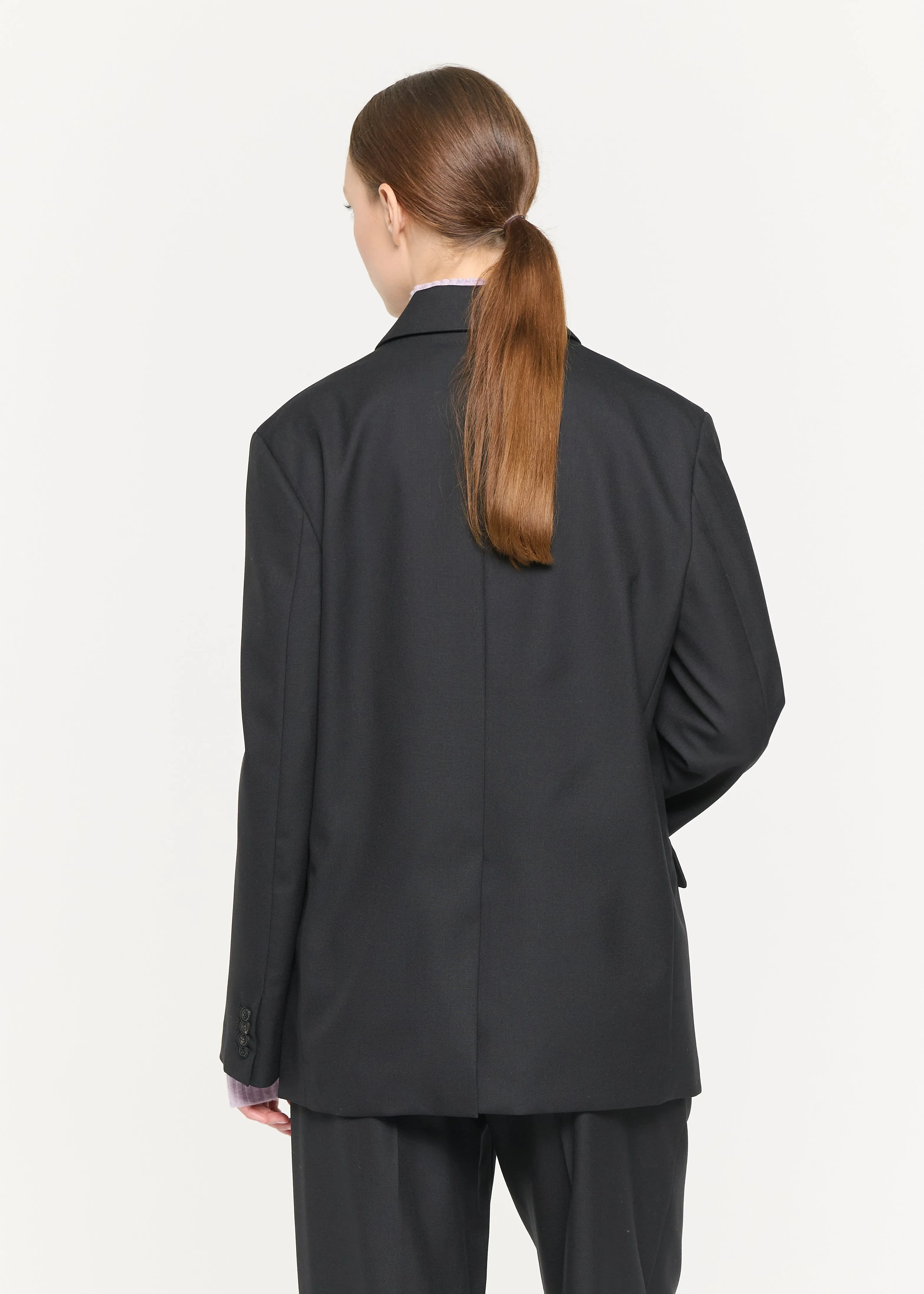 BLACK WOOL BLAZER sold by Plan C product image thumbnail 5