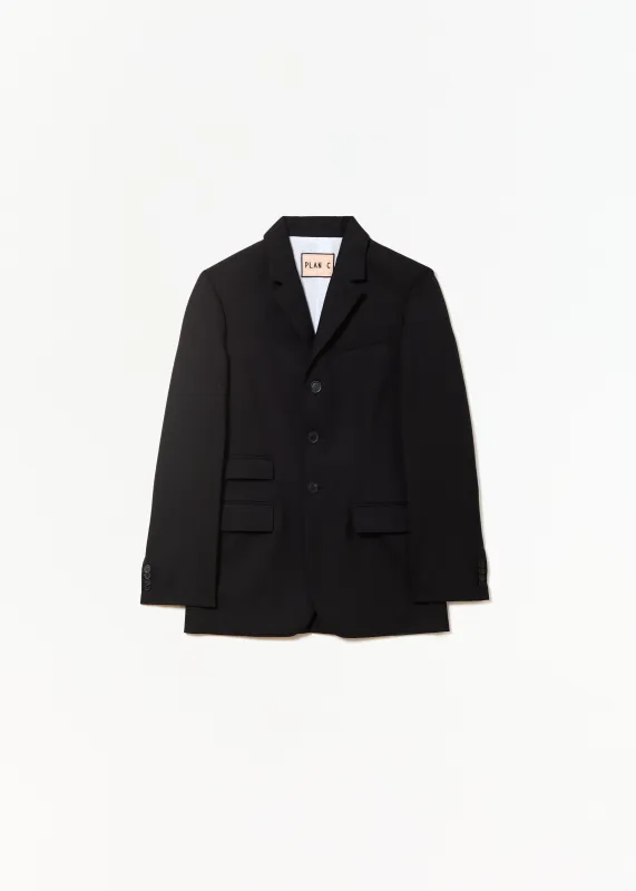 BLACK WOOL BLAZER sold by Plan C