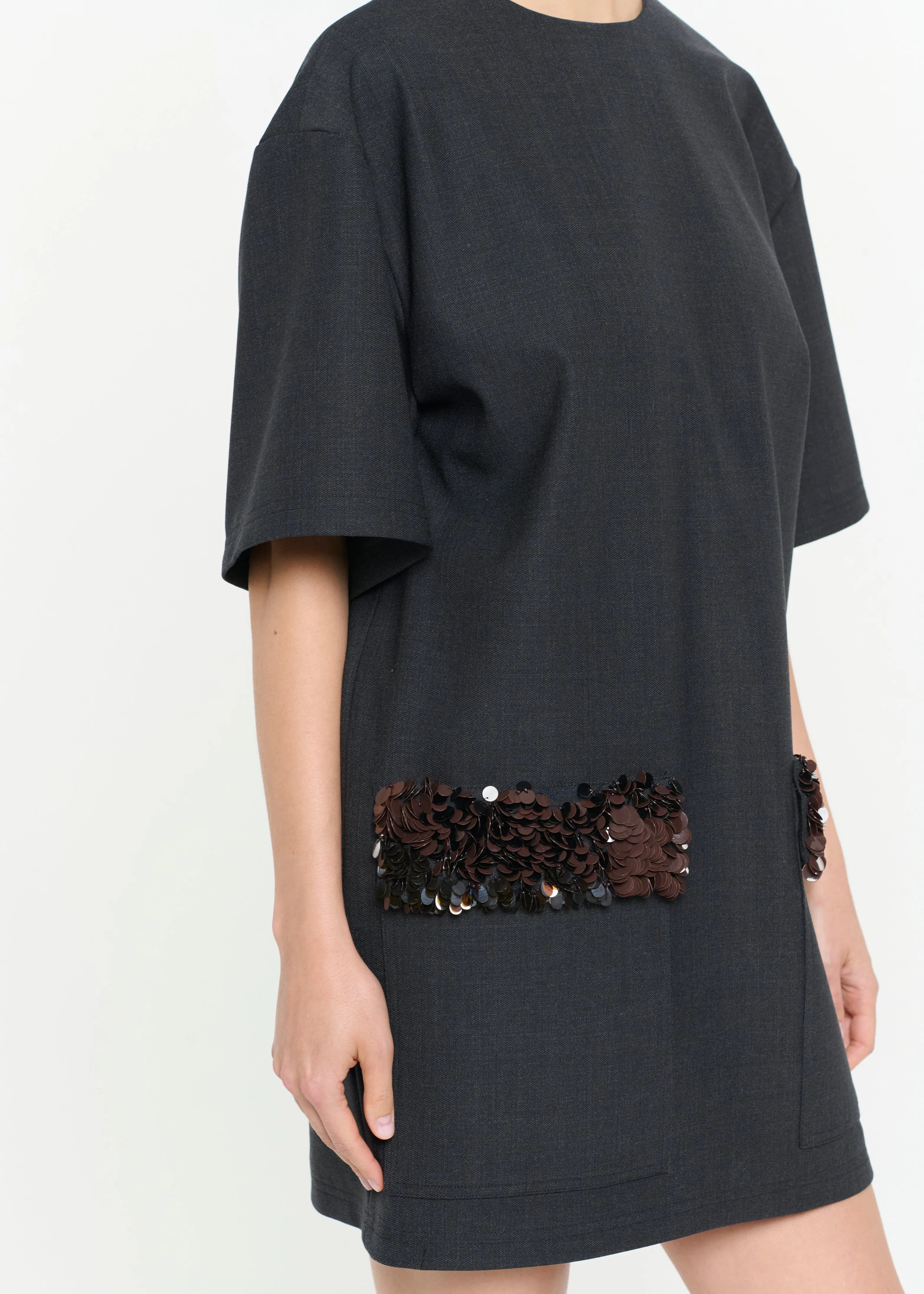 WOOL GABARDINE MINI DRESS sold by Plan C product image thumbnail 2