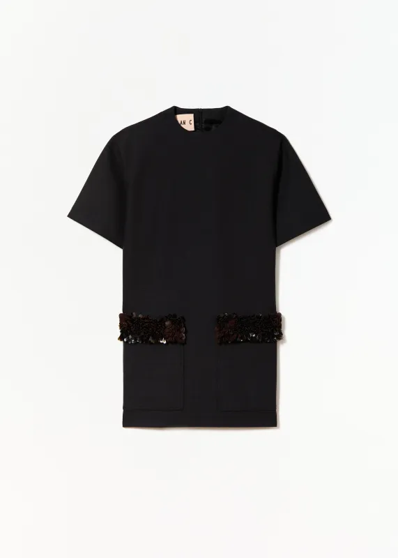 WOOL GABARDINE MINI DRESS made by Plan C