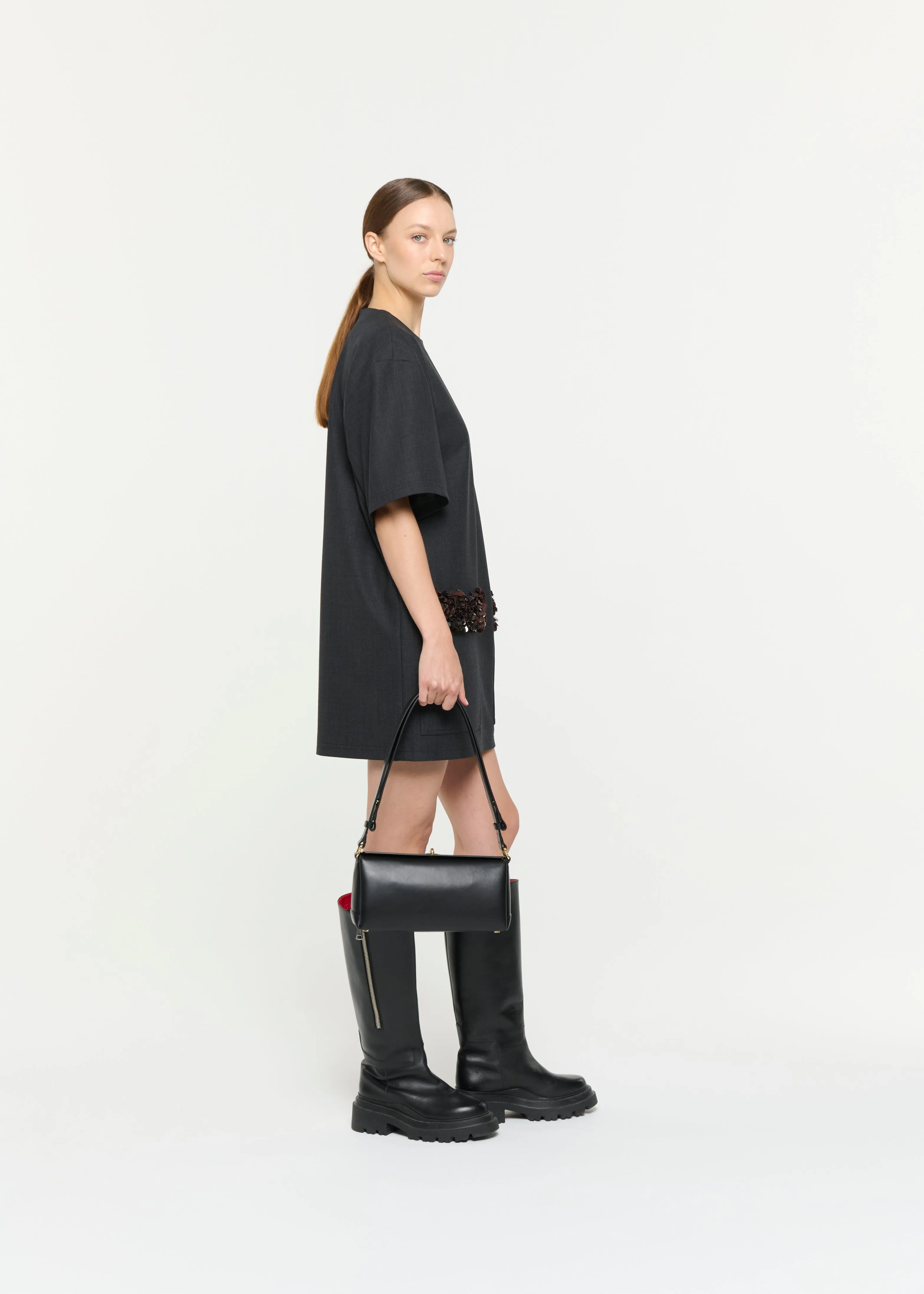 WOOL GABARDINE MINI DRESS sold by Plan C product image thumbnail 3
