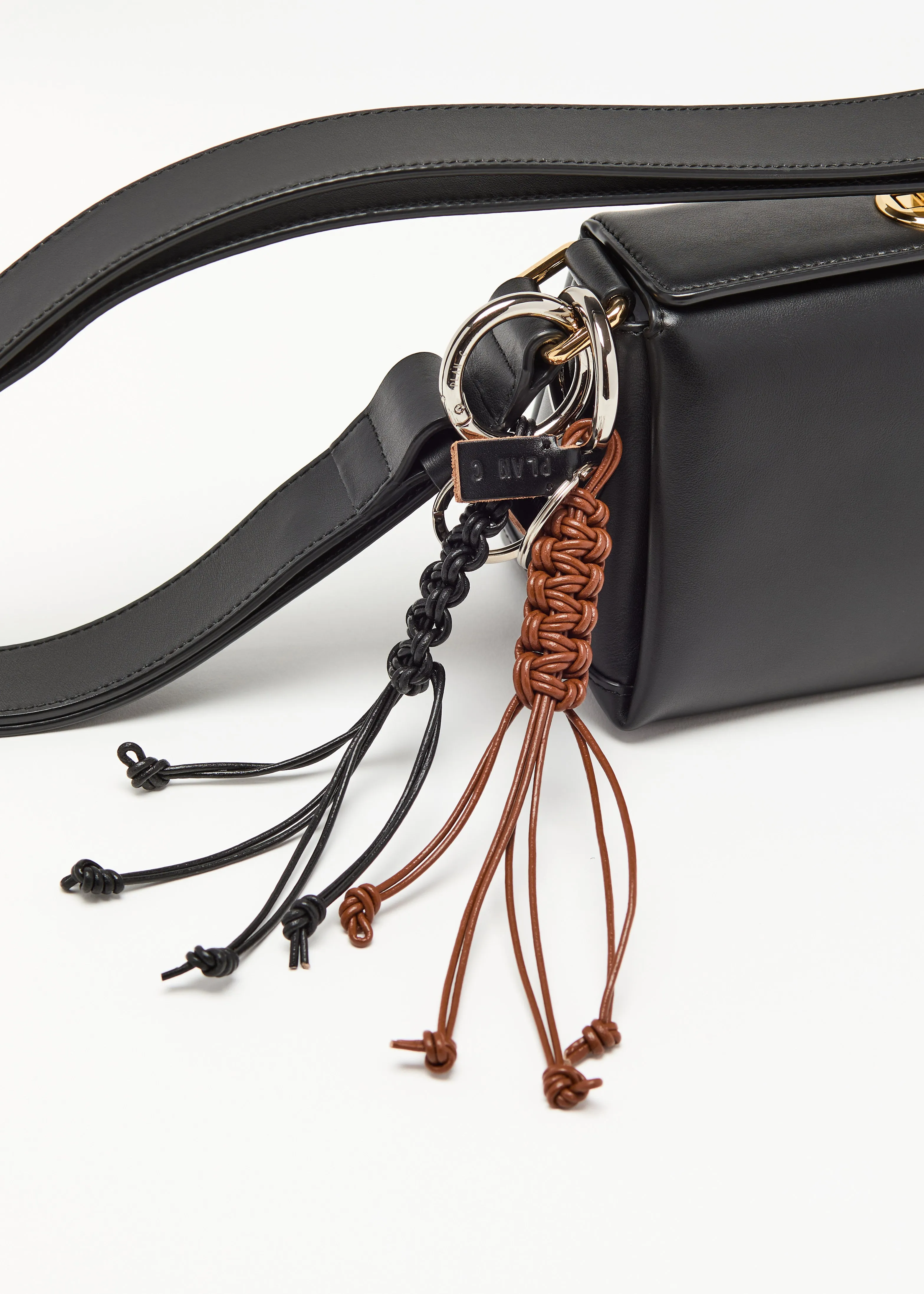 BLACK KEY RING WITH CORD FRINGES sold by Plan C product image thumbnail 2