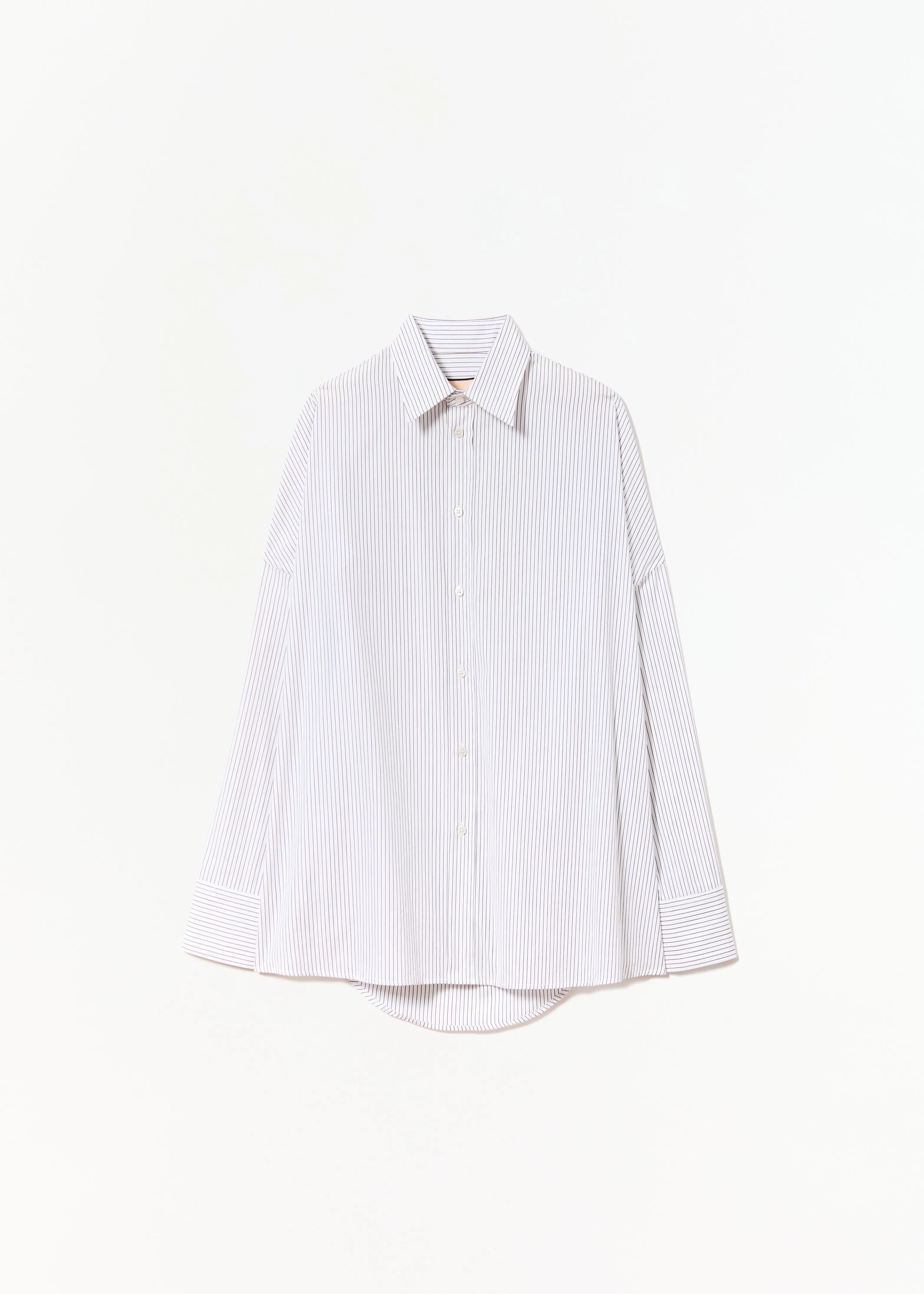 DRAPED BACK STRIPED COTTON SHIRT sold by Plan C