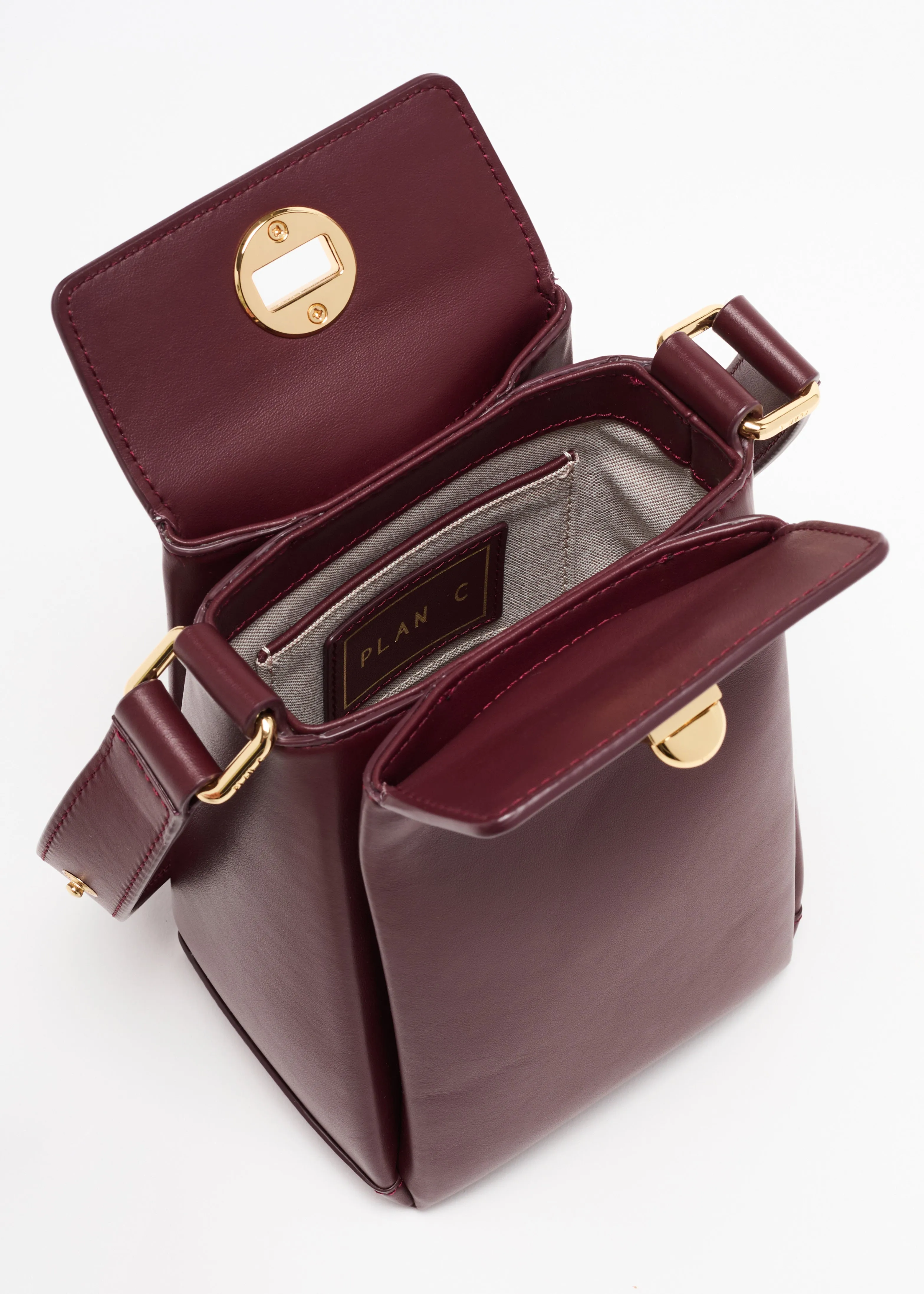 BURGUNDY FOLDED CAMERA BAG sold by Plan C product image thumbnail 2