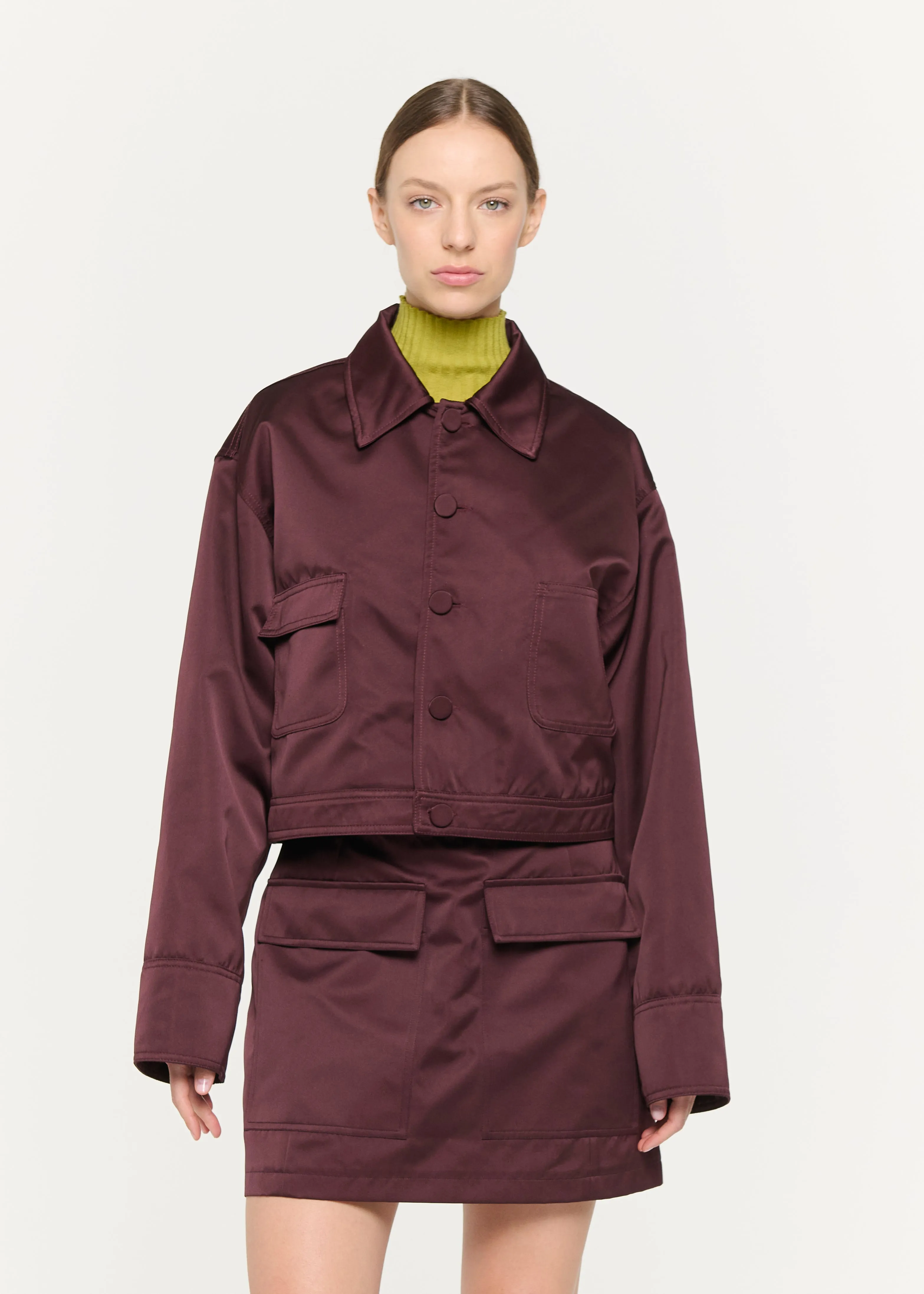 BURGUNDY DUCHESSE JACKET sold by Plan C product image thumbnail 2
