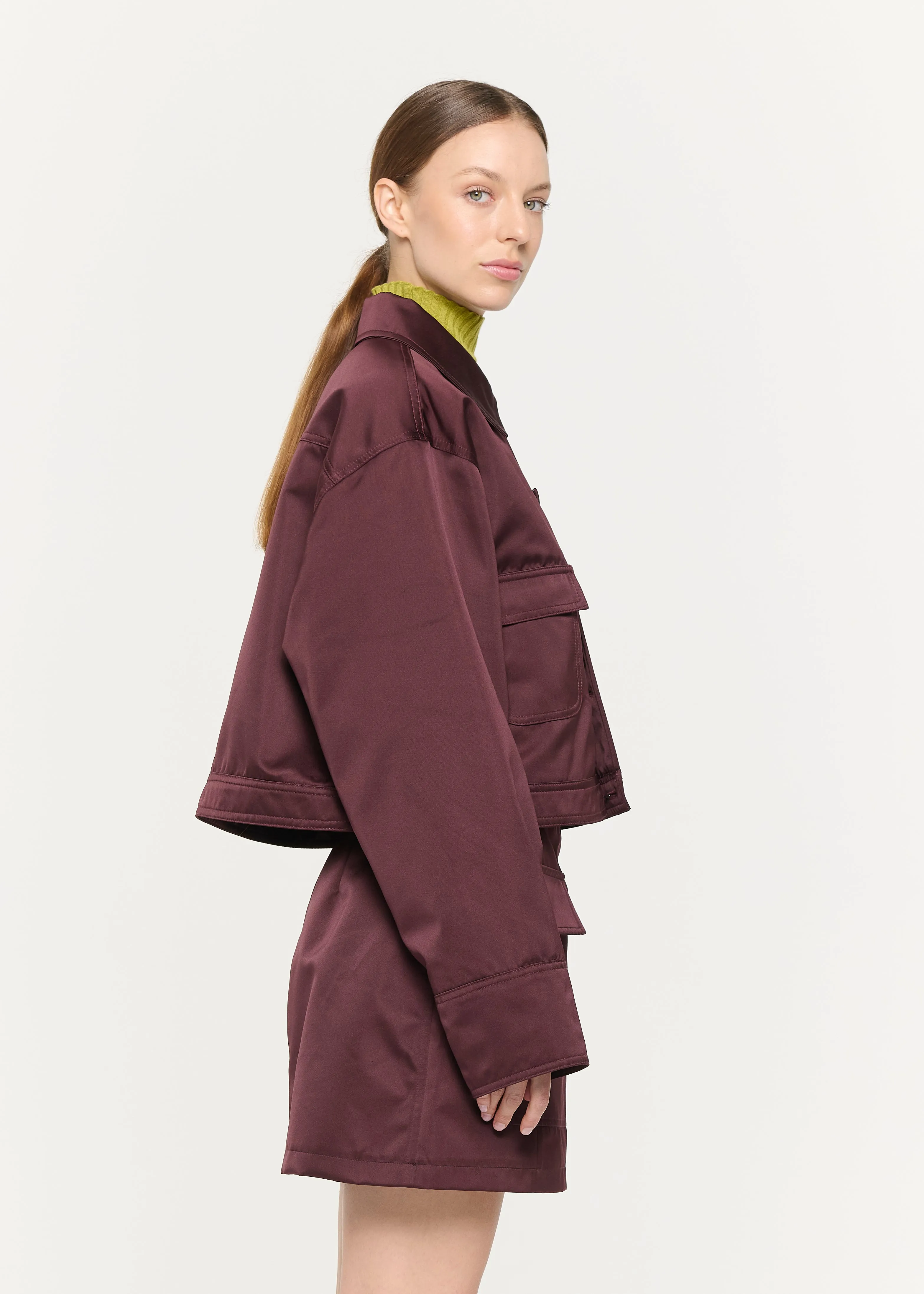 BURGUNDY DUCHESSE JACKET sold by Plan C product image thumbnail 5