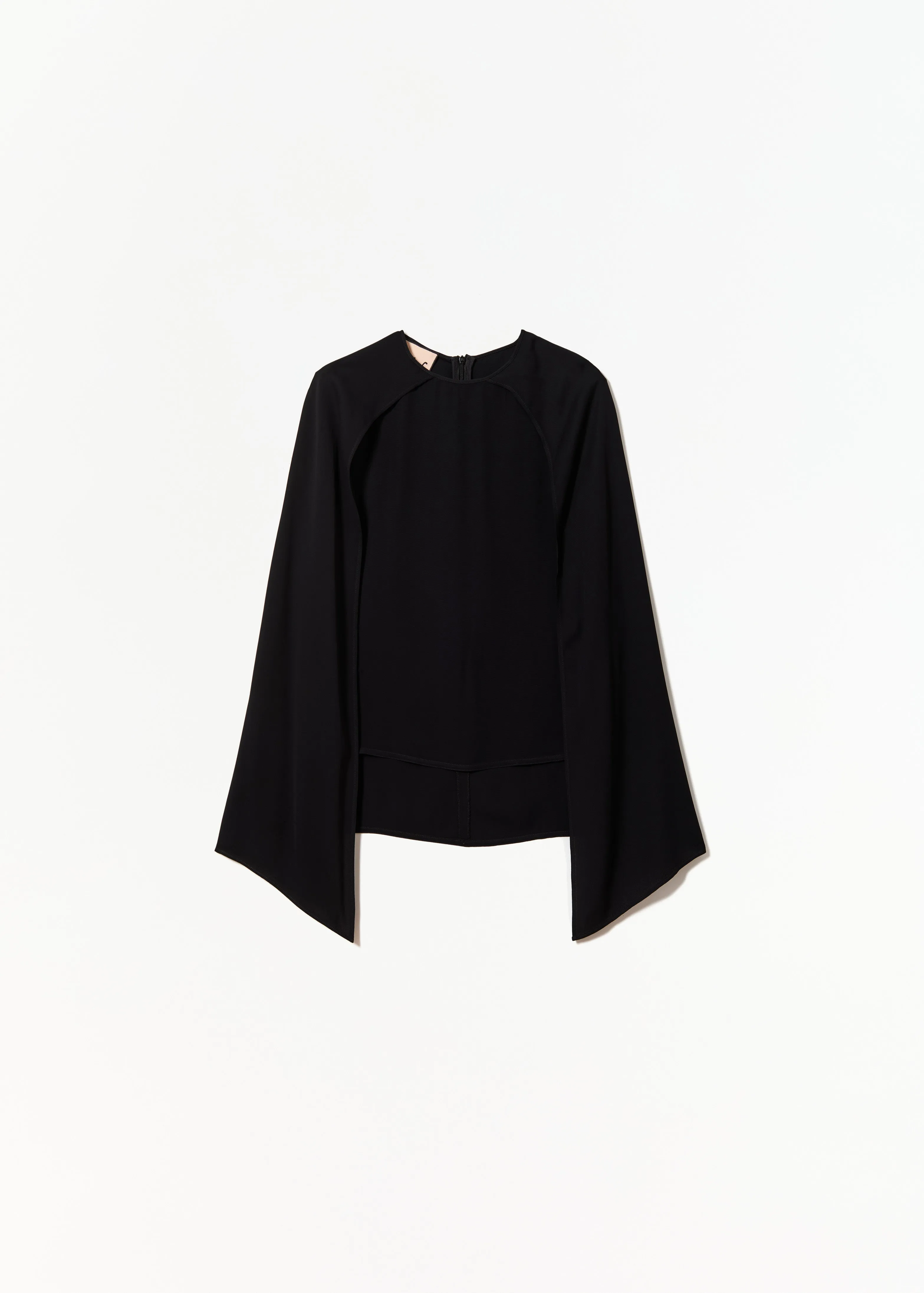 BLACK GEORGETTE TOP sold by Plan C