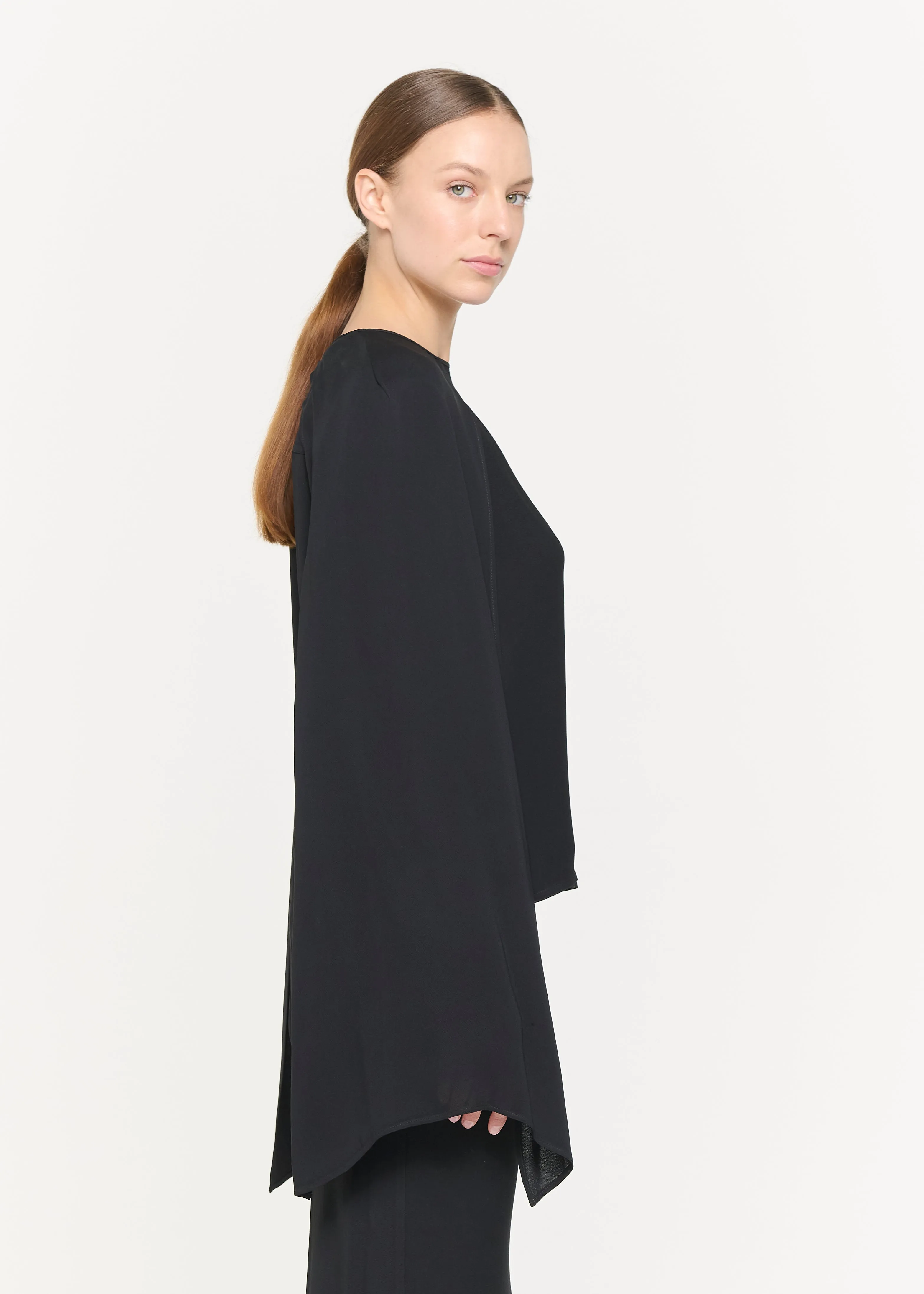 BLACK GEORGETTE TOP sold by Plan C product image thumbnail 3