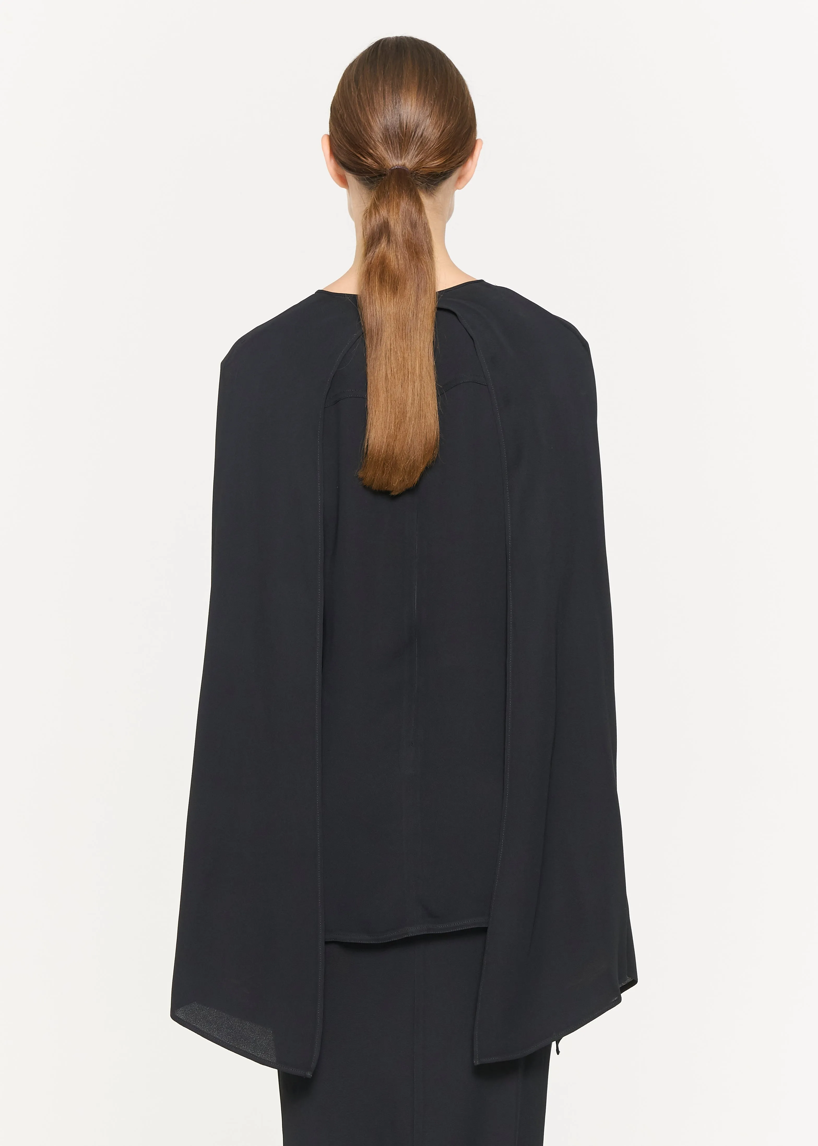 BLACK GEORGETTE TOP sold by Plan C product image thumbnail 5