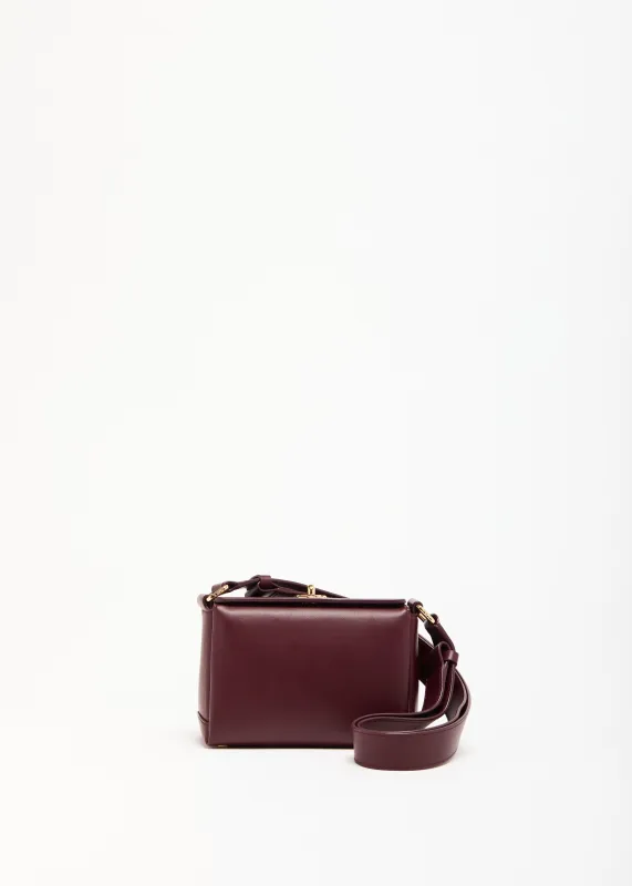 BURGUNDY MINI FOLDED BAG made by Plan C