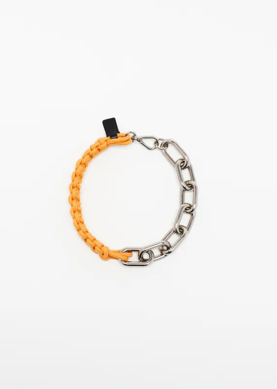 ORANGE CHUNKY CHAIN NECKLACE made by Plan C