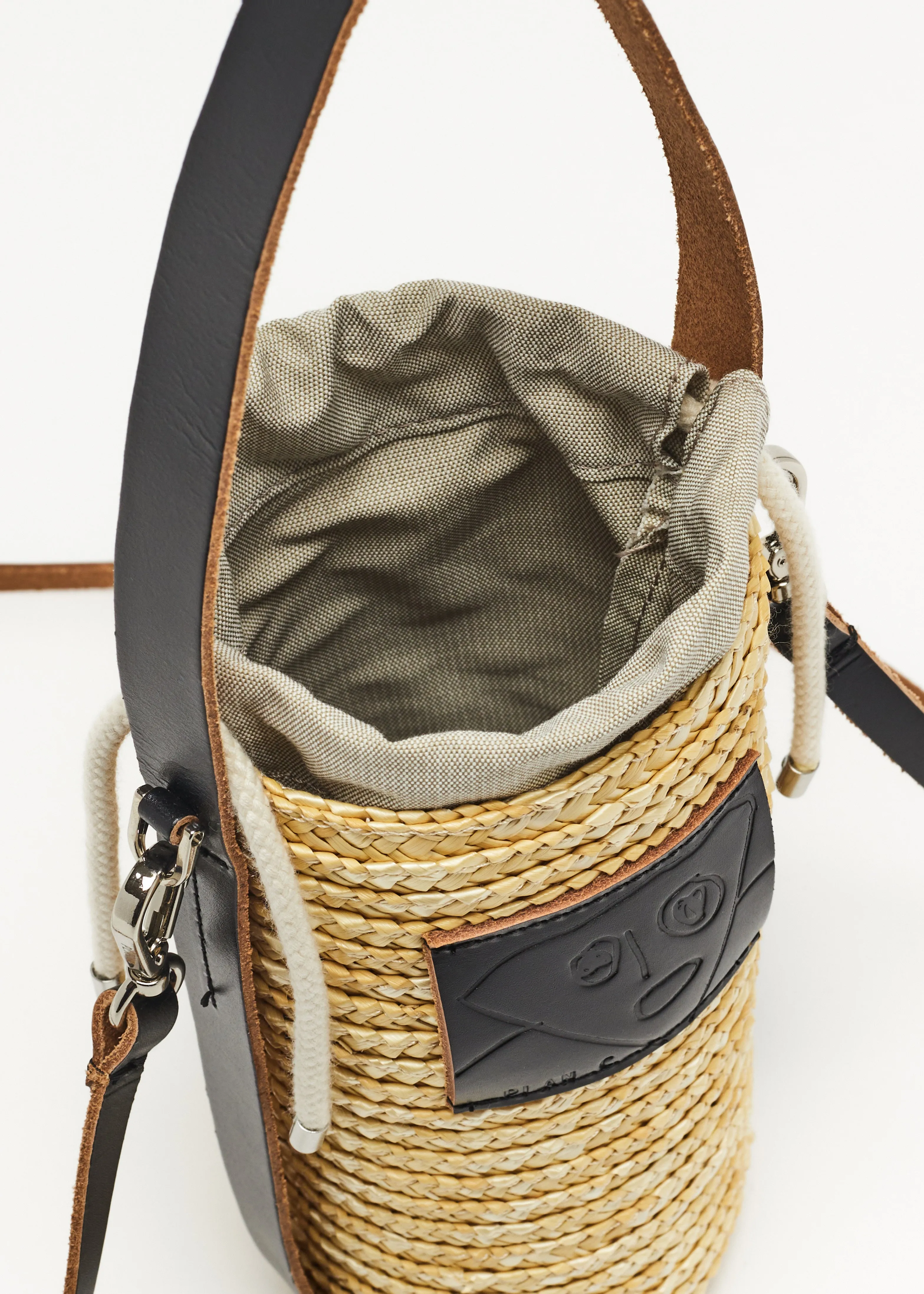 HANDMADE "PILI AND BIANCA" FLORENTINE STRAW BOTTLE HOLDER sold by Plan C product image thumbnail 2