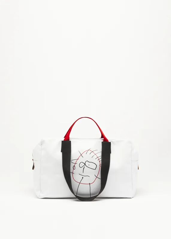 "PILI AND BIANCA" WHITE WEEKEND BAG made by Plan C
