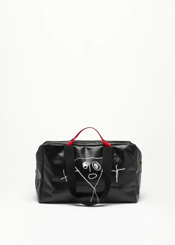 "PILI AND BIANCA" BLACK WEEKEND BAG made by Plan C