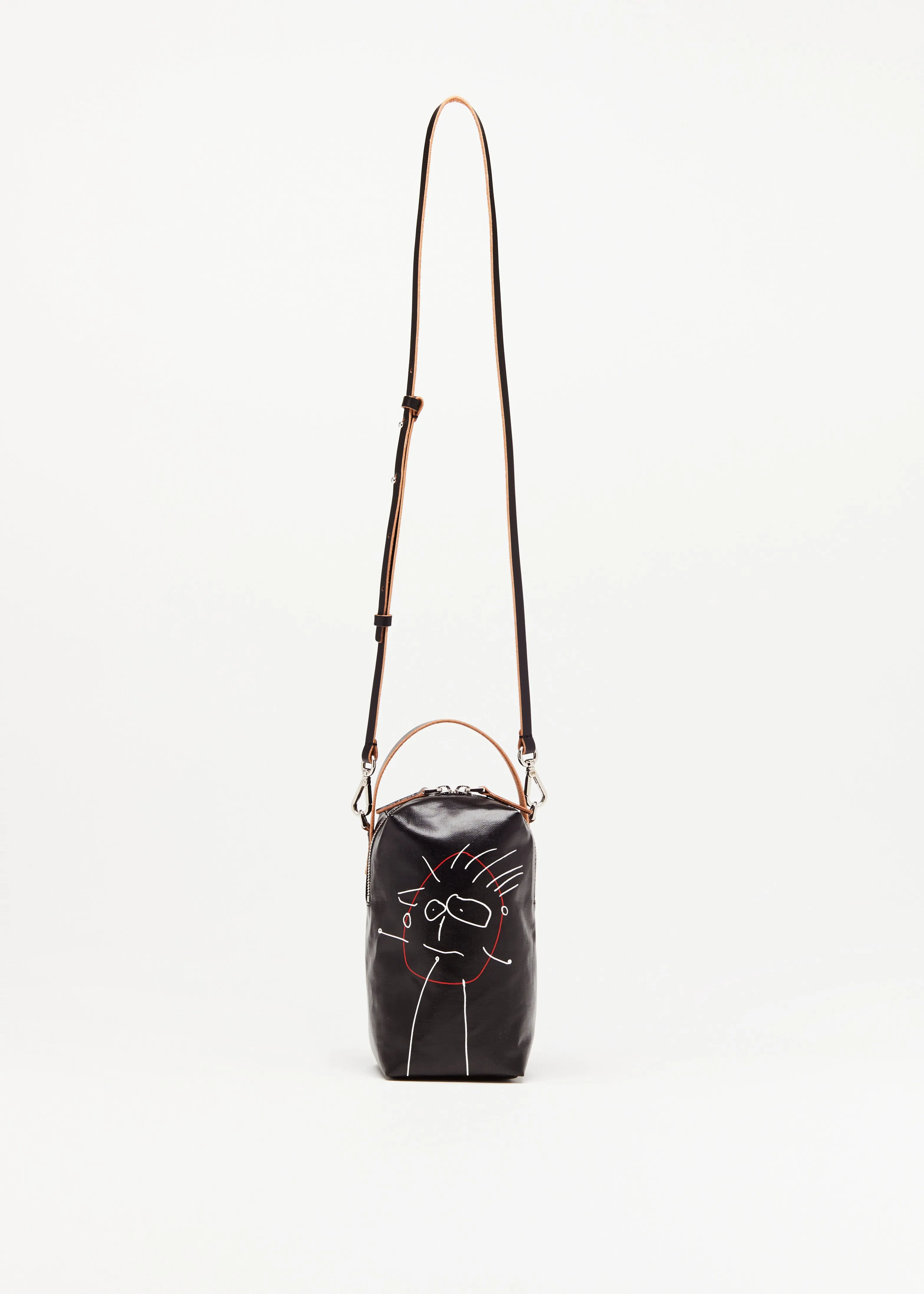 BLACK VERTICAL "PILI AND BIANCA" POUCH sold by Plan C product image thumbnail 3