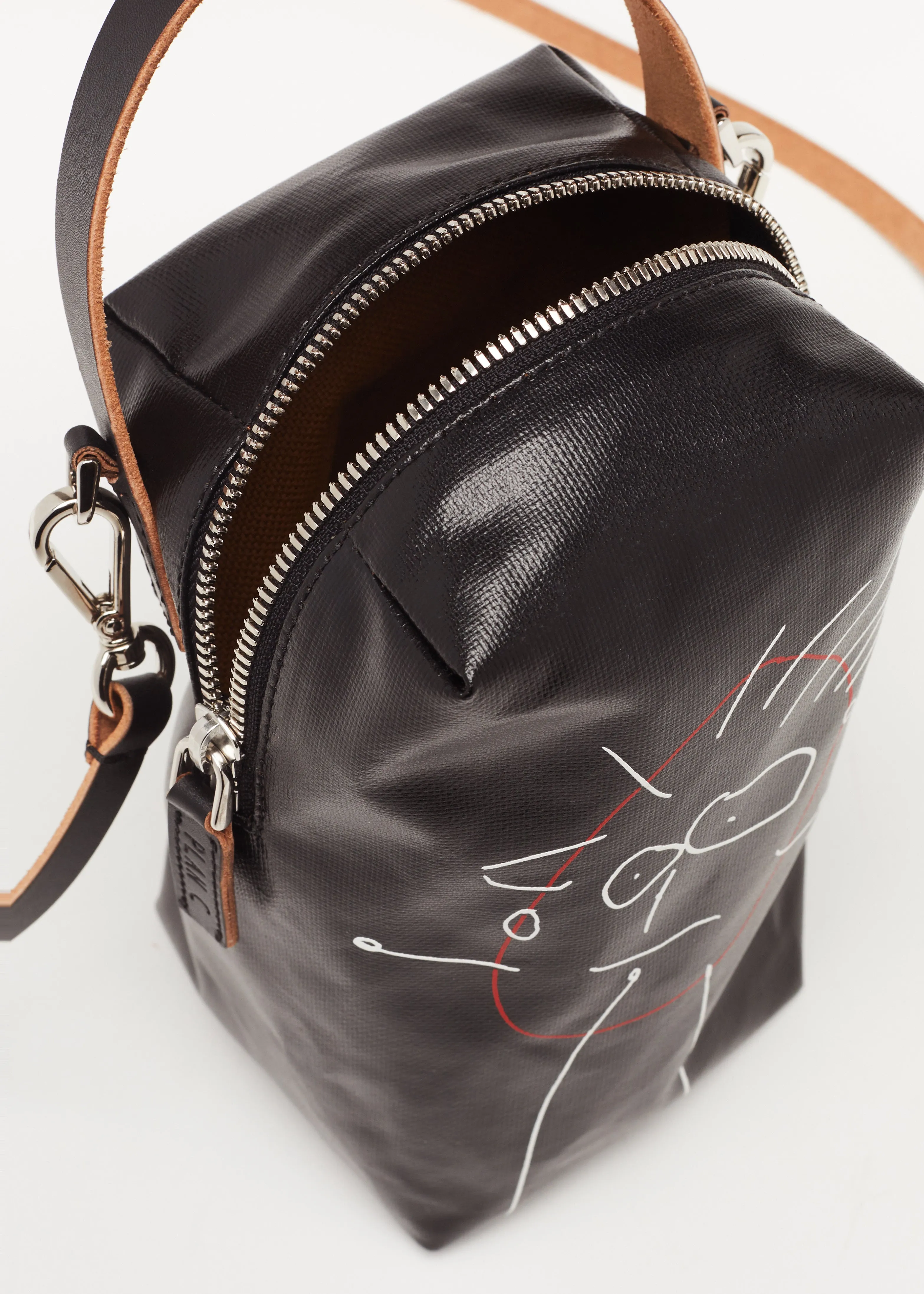 BLACK VERTICAL "PILI AND BIANCA" POUCH sold by Plan C product image thumbnail 4