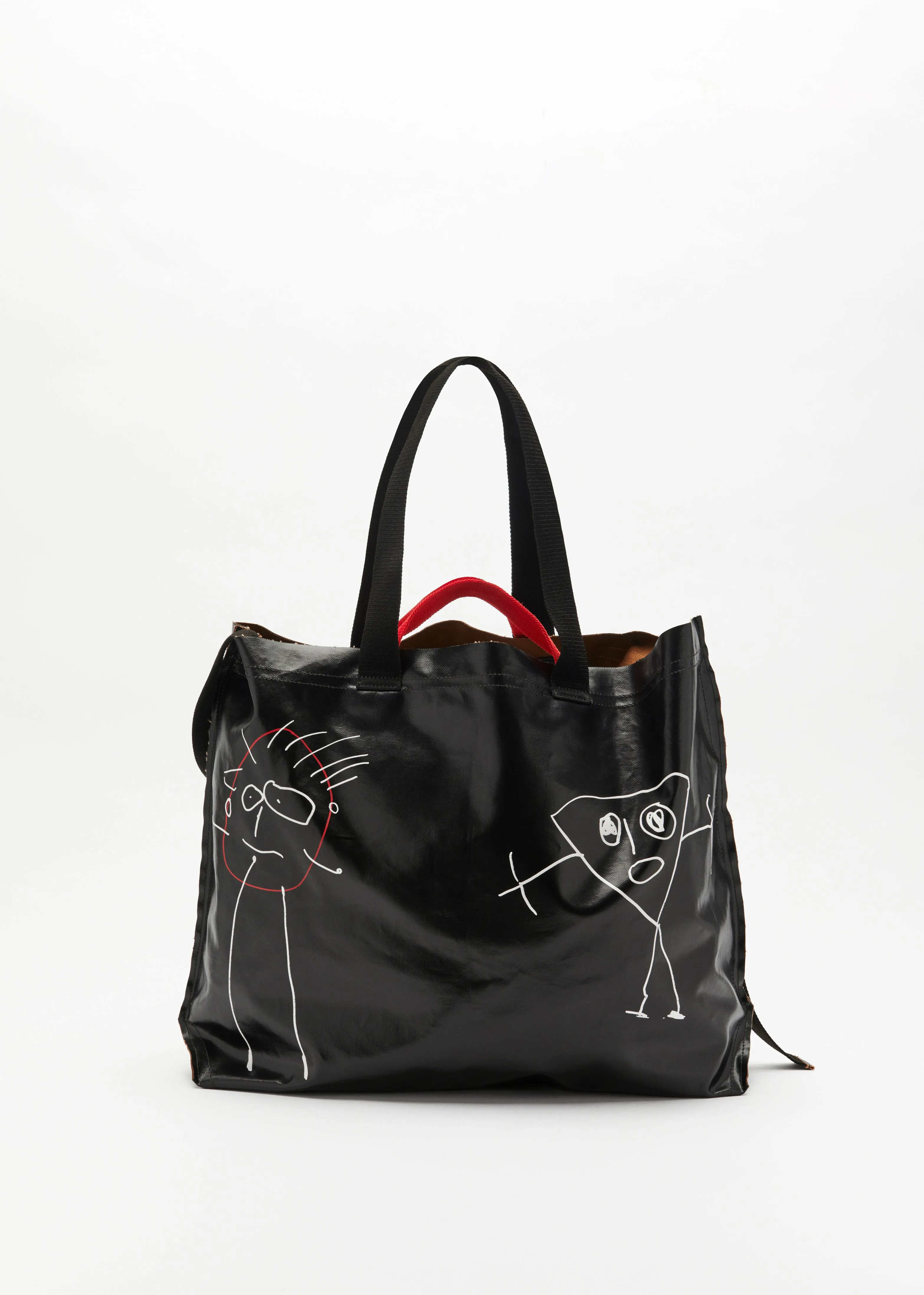 "PILI AND BIANCA" LARGE BLACK TOTE BAG sold by Plan C product image thumbnail 3