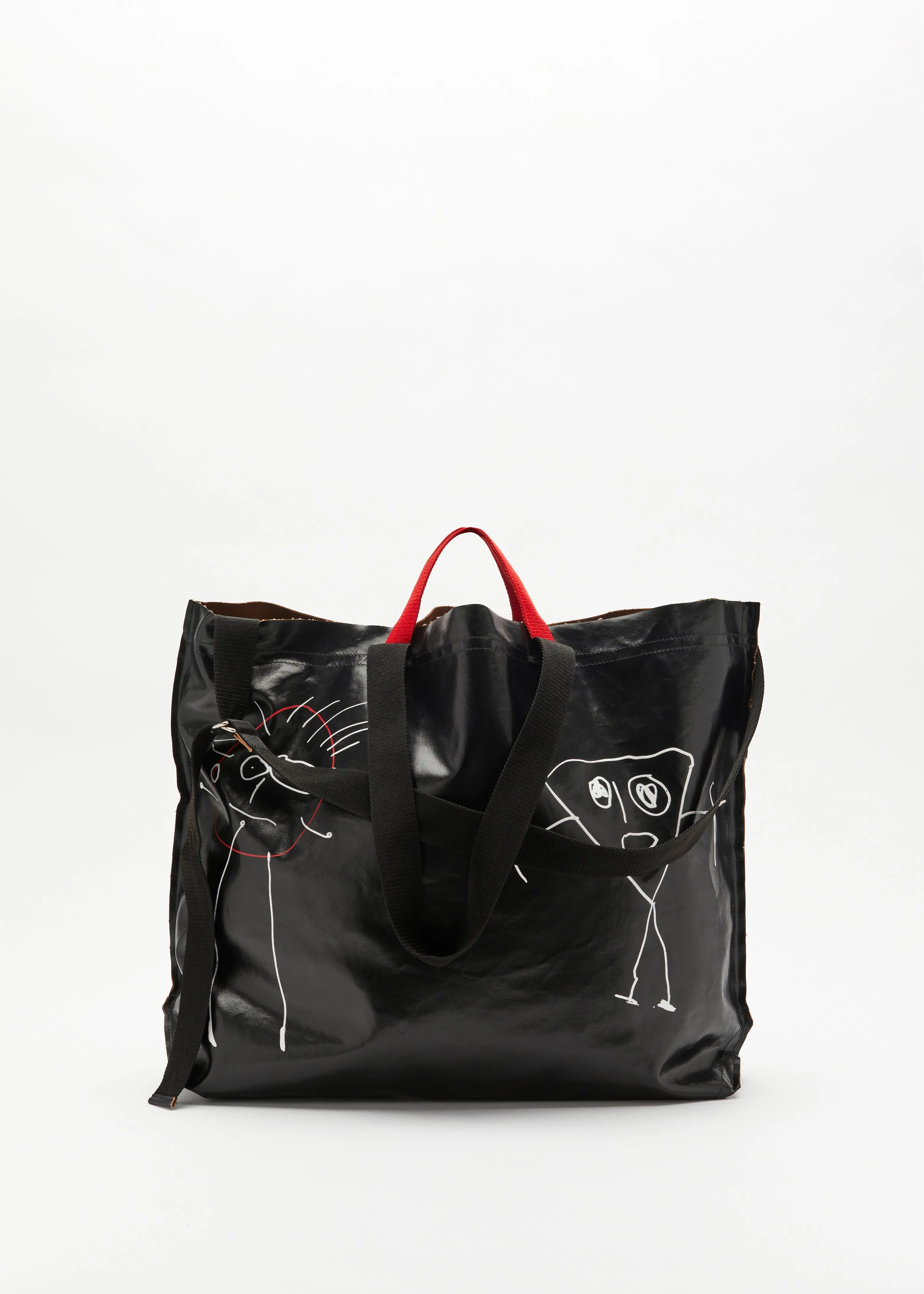 "PILI AND BIANCA" LARGE BLACK TOTE BAG sold by Plan C