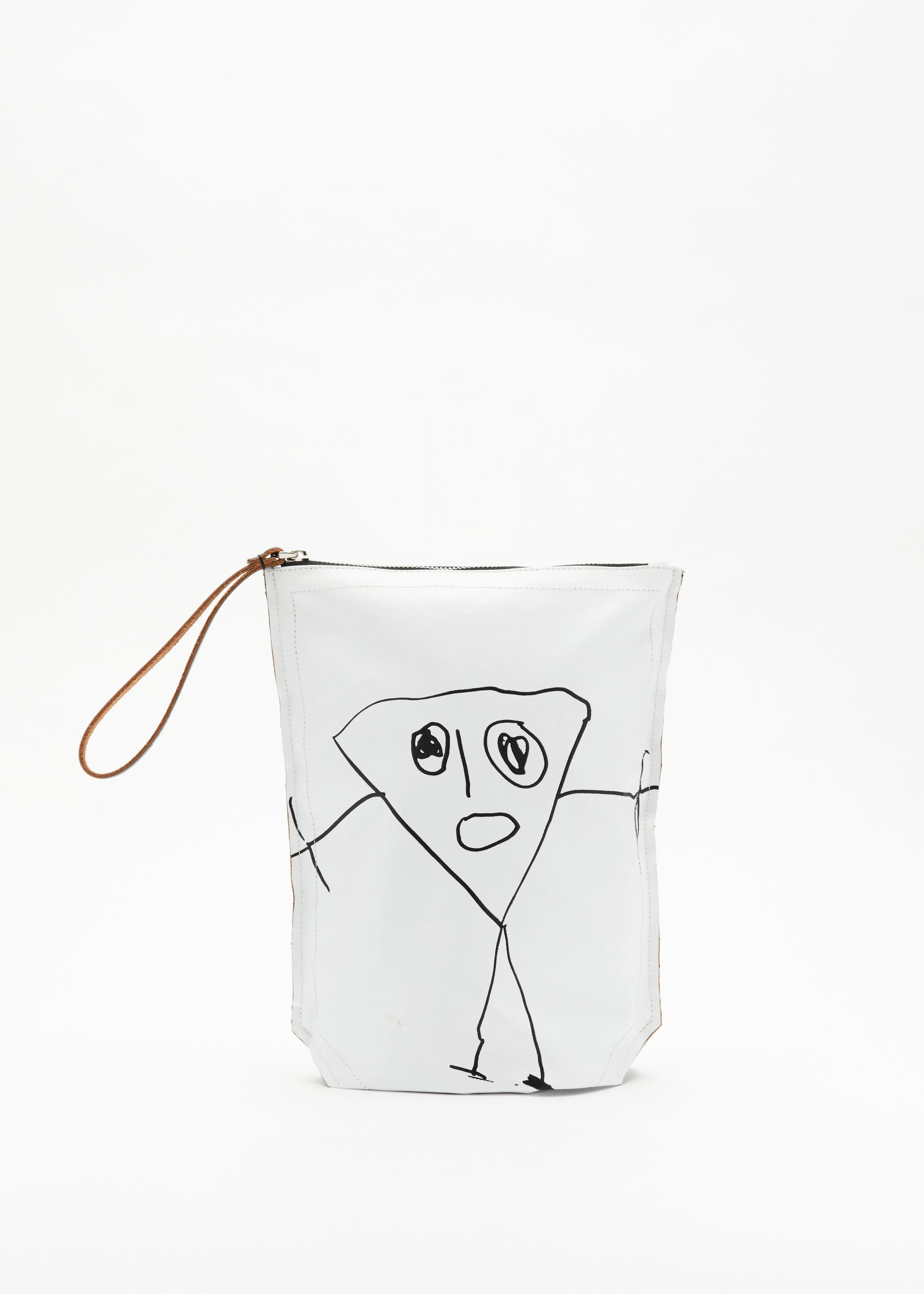 "PILI AND BIANCA" WHITE POUCH sold by Plan C