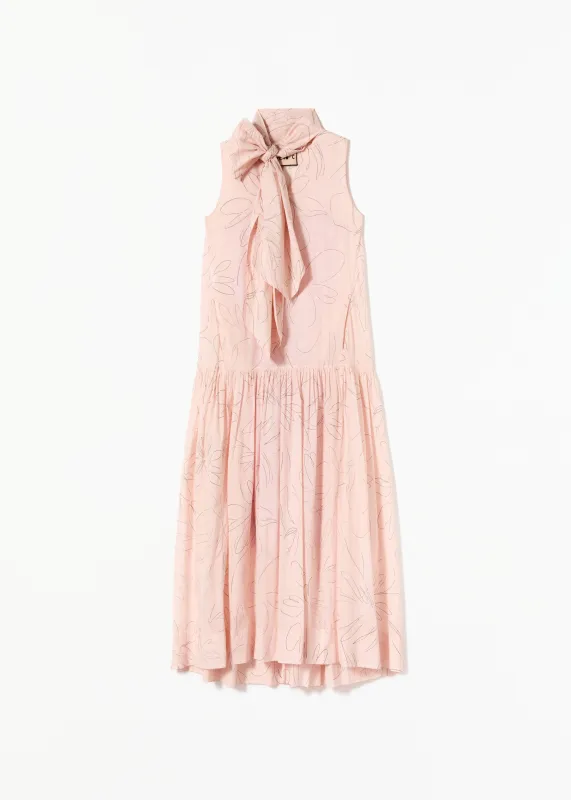 MAXI ORGANZA FLOWER PRINT DRESS made by Plan C