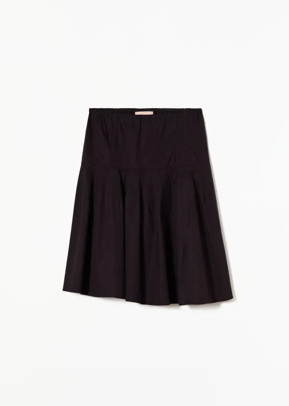 BLACK COTTON SKIRT made by Plan C