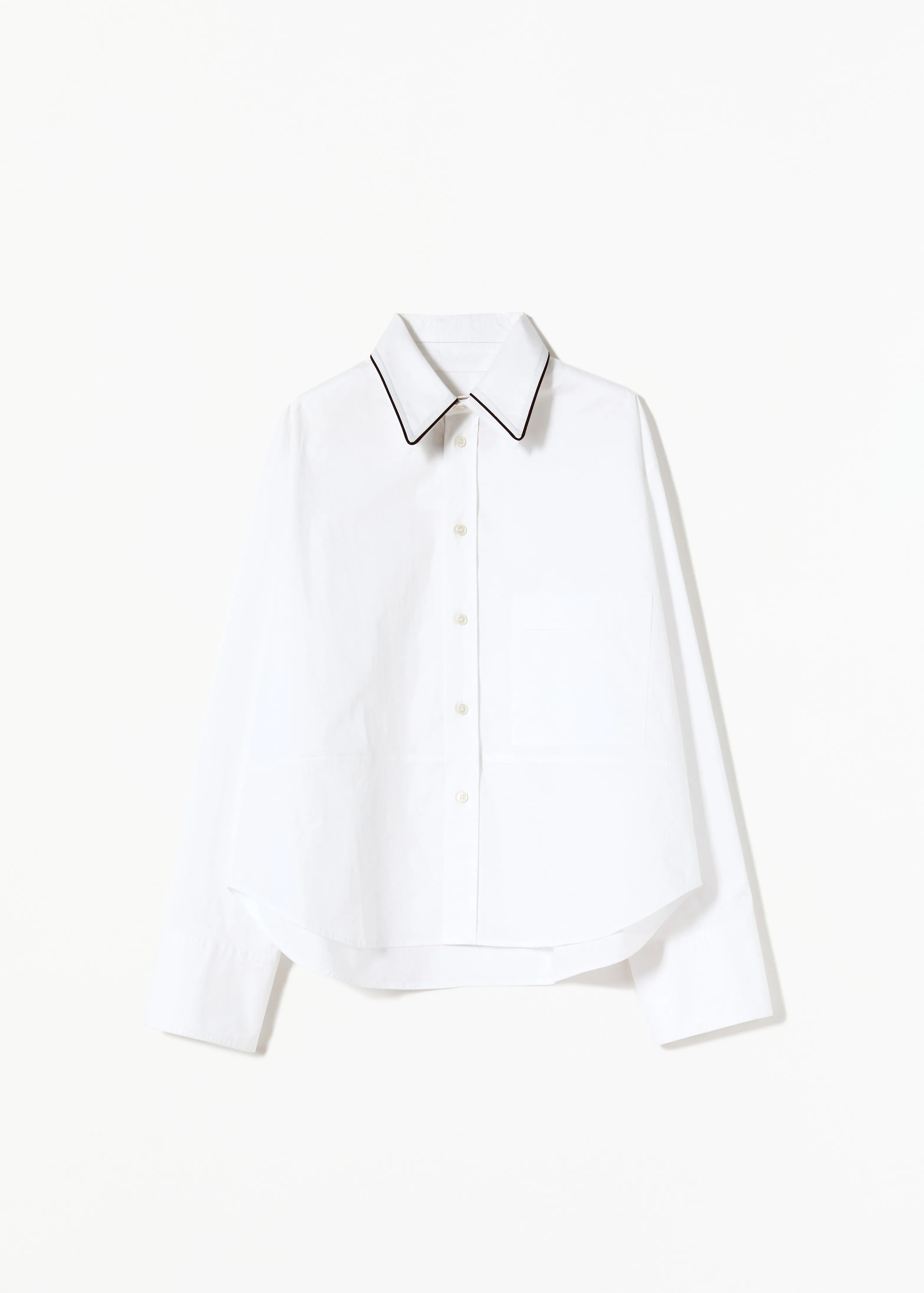 WHITE COTTON BOXY SHIRT sold by Plan C product image thumbnail 2