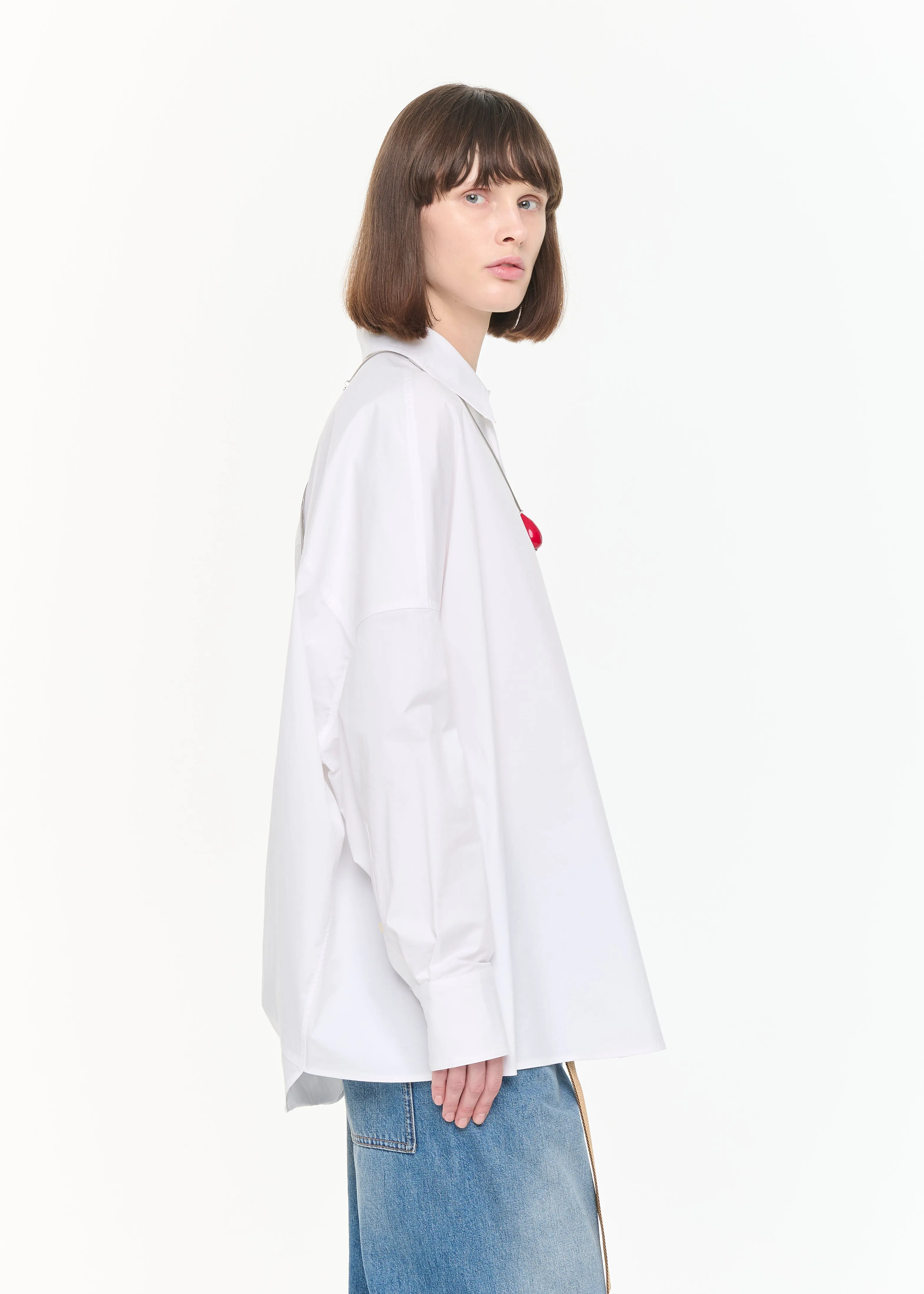 DRAPED BACK COTTON SHIRT sold by Plan C product image thumbnail 5