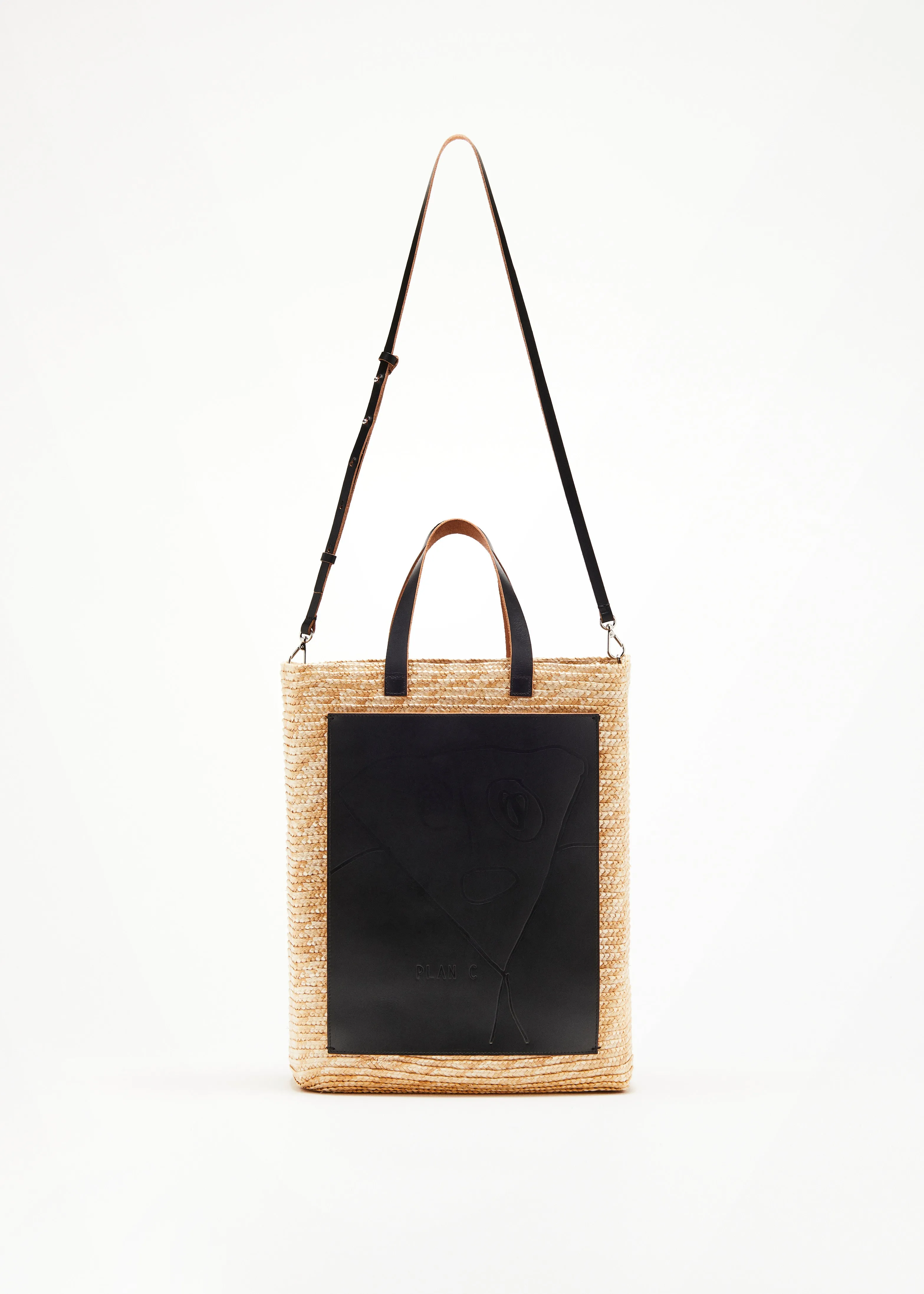 HANDMADE "PILI AND BIANCA" LARGE FLORENTINE STRAW BAG sold by Plan C product image thumbnail 3