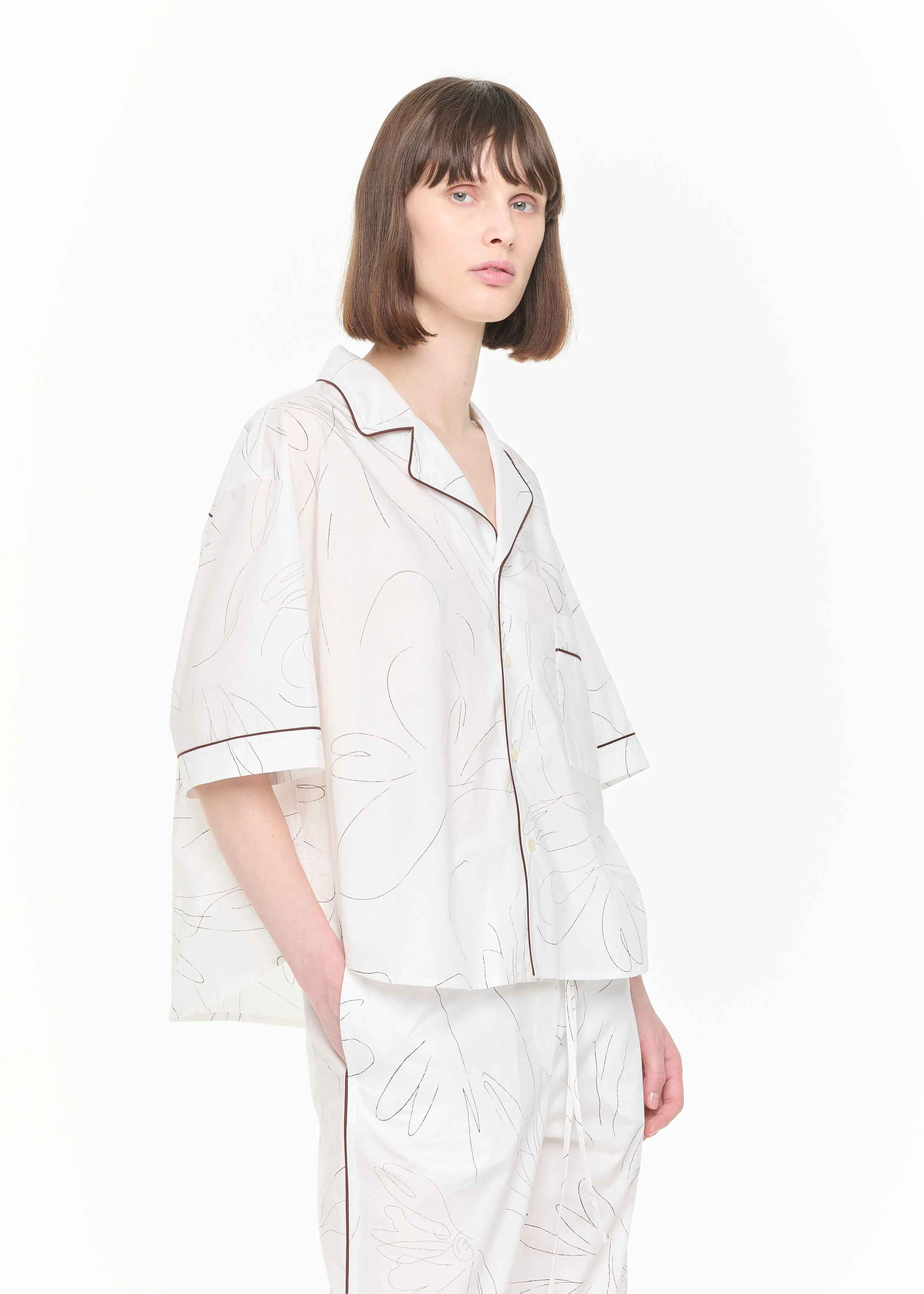 SHORT SLEEVE COTTON BOXY SHIRT sold by Plan C product image thumbnail 4