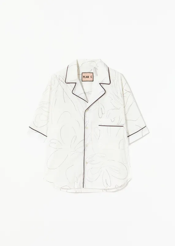 SHORT SLEEVE COTTON BOXY SHIRT sold by Plan C