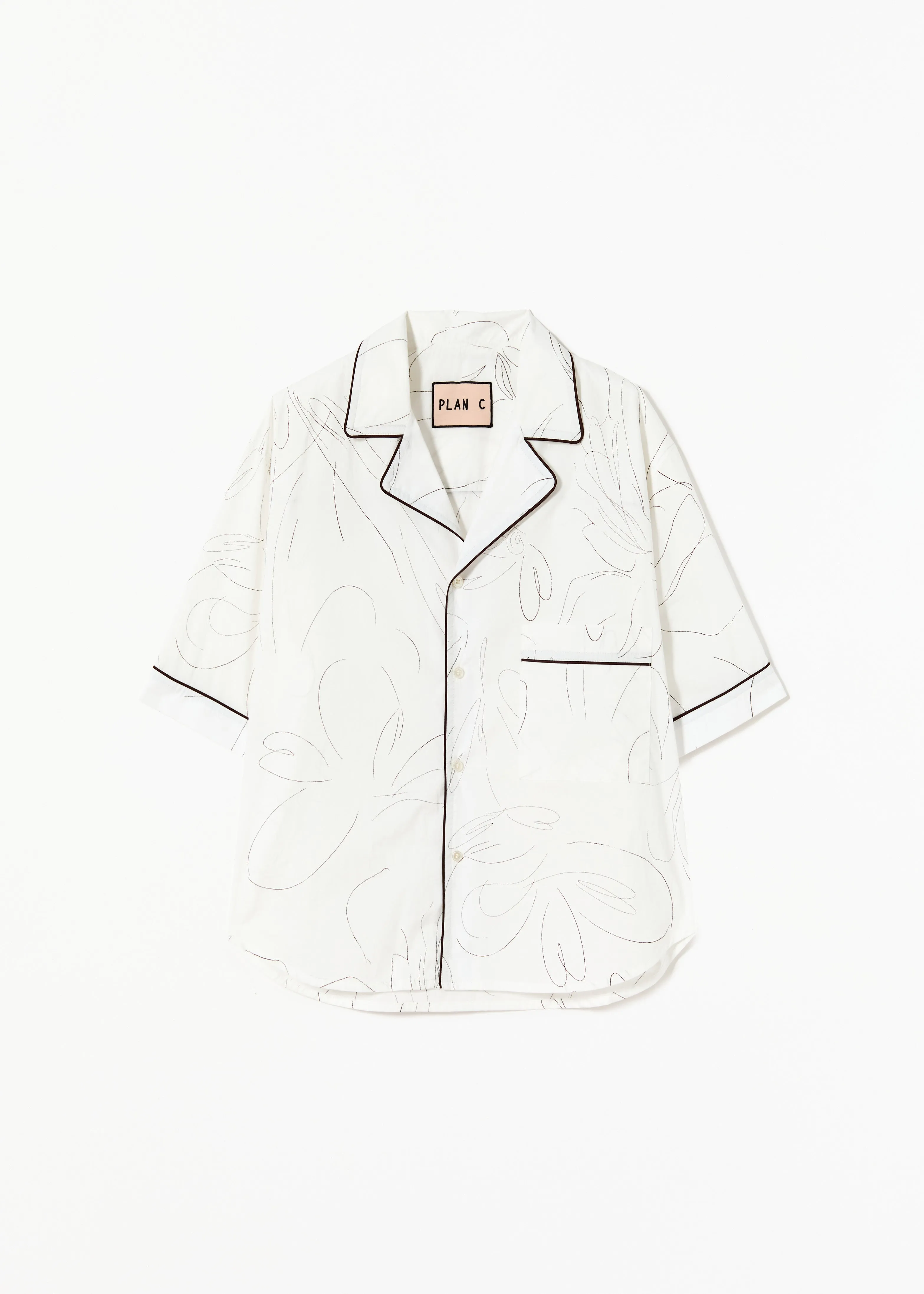 SHORT SLEEVE COTTON BOXY SHIRT sold by Plan C
