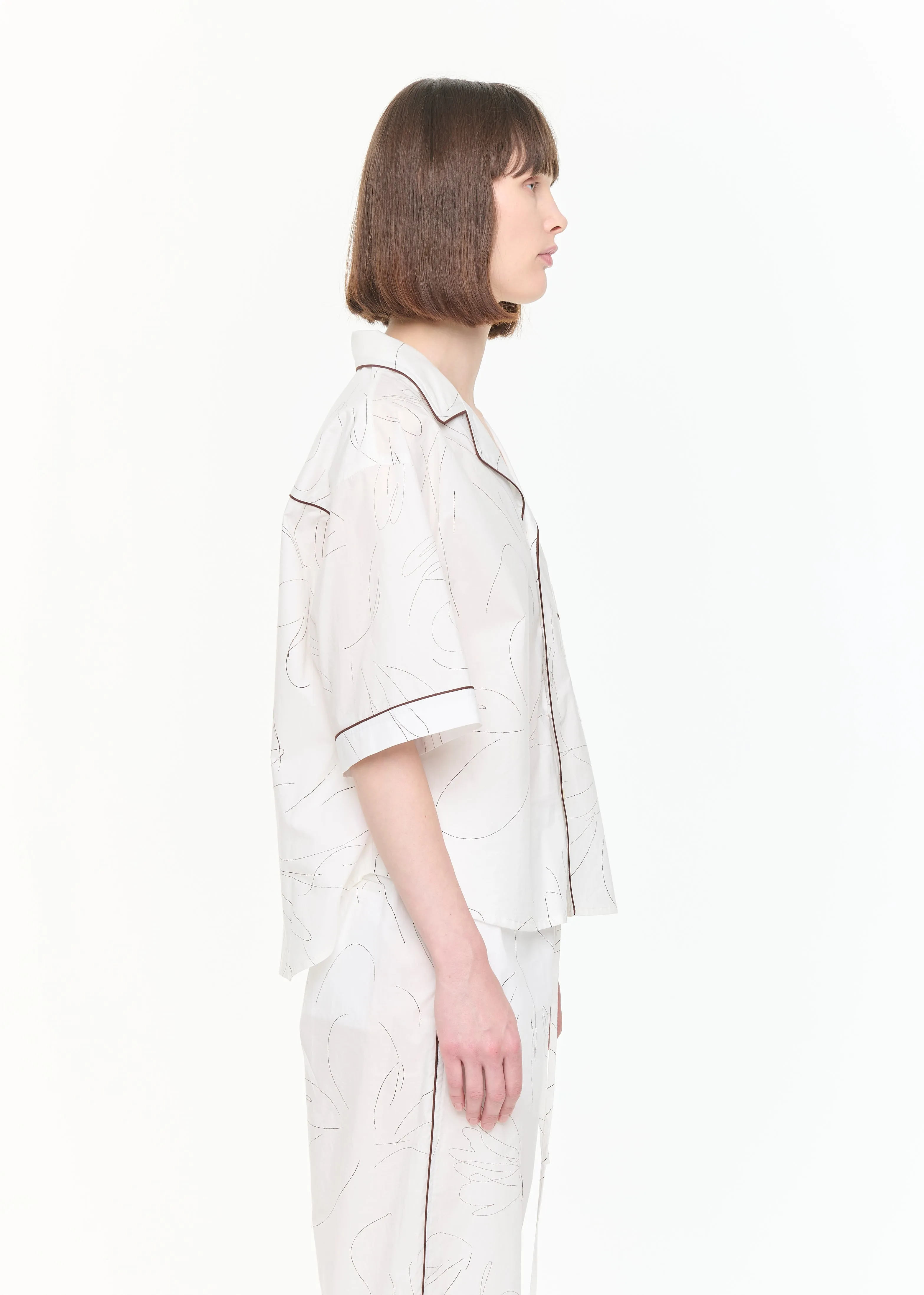 SHORT SLEEVE COTTON BOXY SHIRT sold by Plan C product image thumbnail 5
