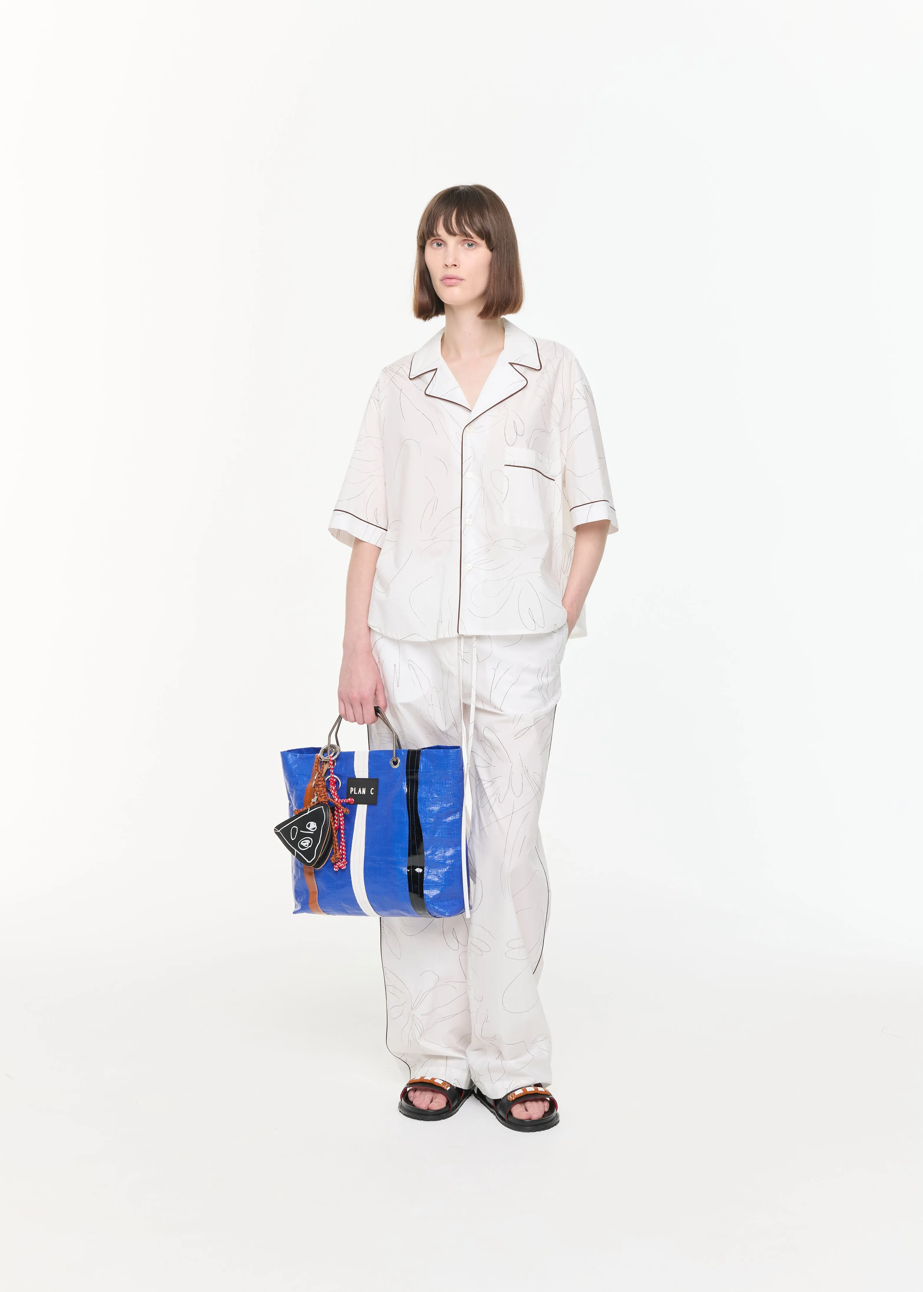 SHORT SLEEVE COTTON BOXY SHIRT sold by Plan C product image thumbnail 2