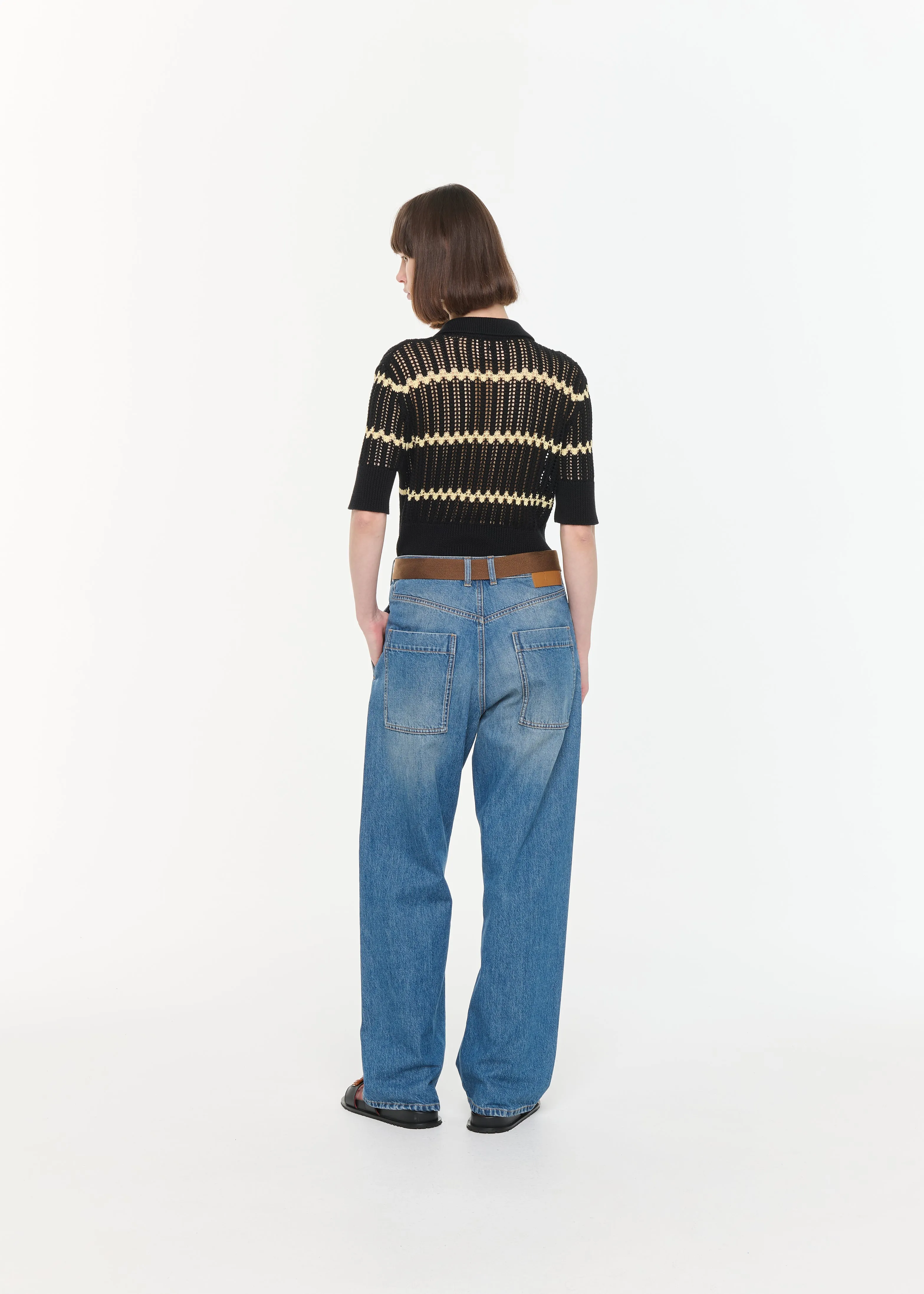 OVERSIZED POCKETS BLUE JEANS sold by Plan C product image thumbnail 4