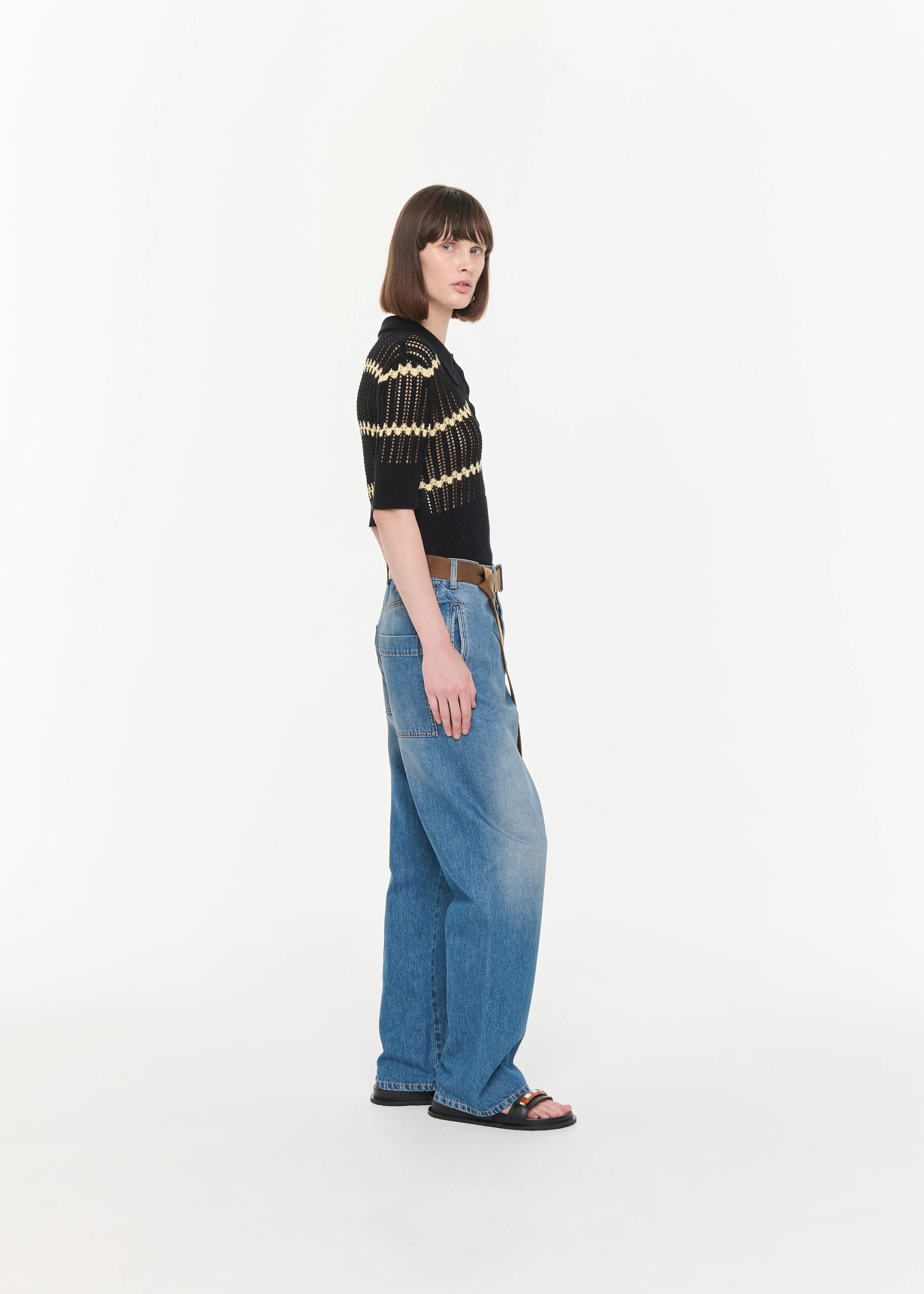 OVERSIZED POCKETS BLUE JEANS sold by Plan C product image thumbnail 3