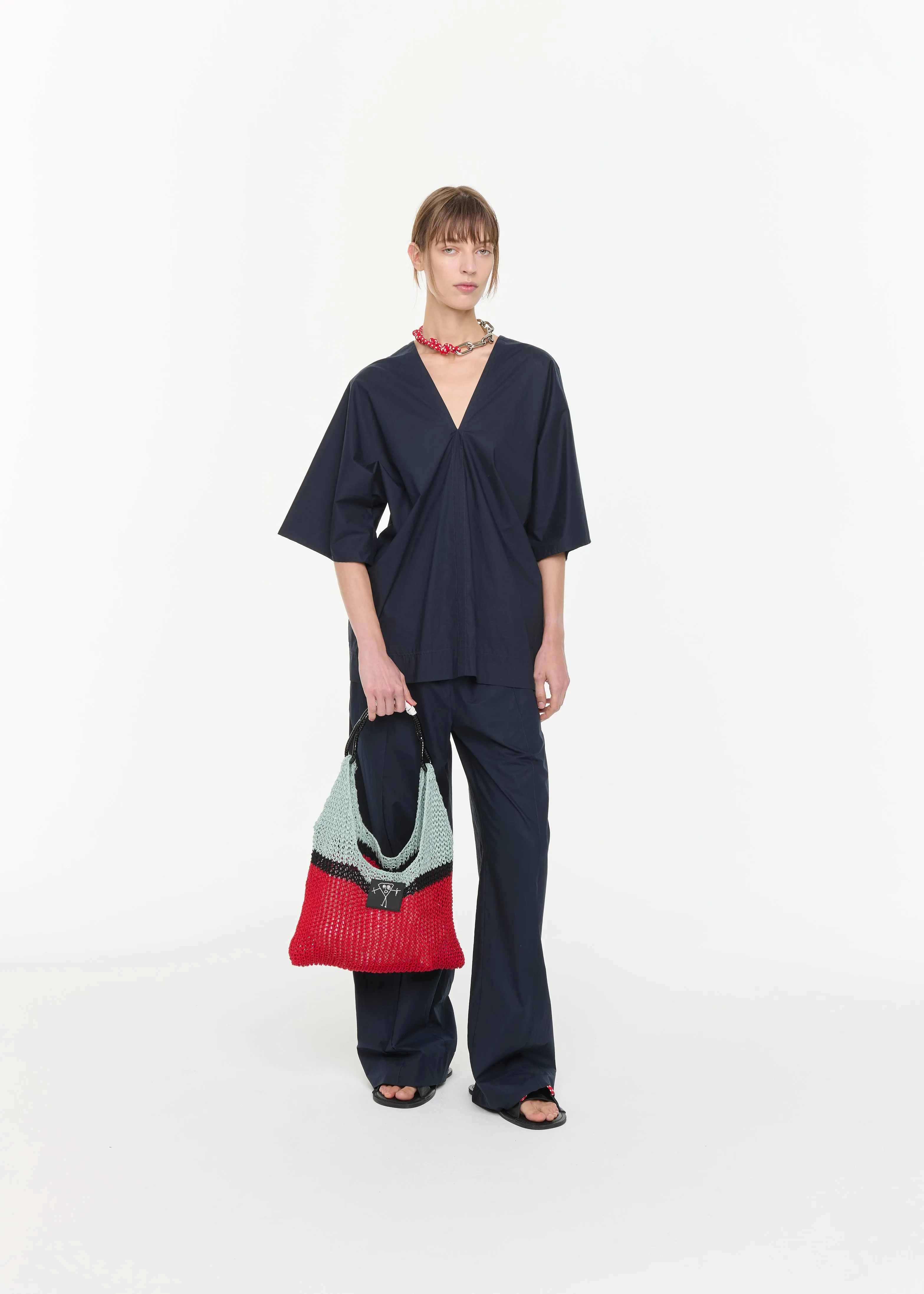 V-NECK BLOUSE sold by Plan C product image thumbnail 2