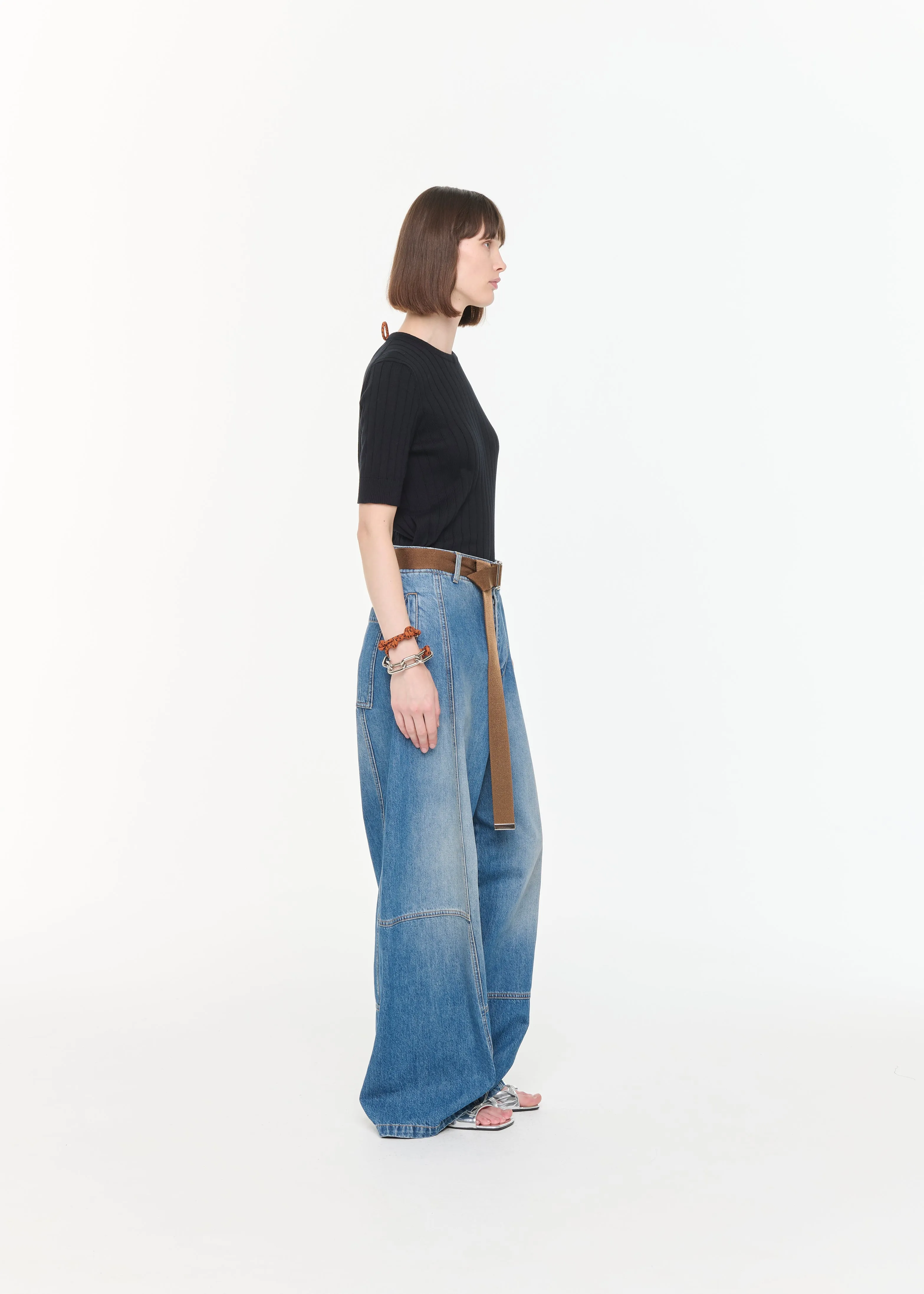 OVERSIZE CARGO BLUE JEANS sold by Plan C product image thumbnail 4