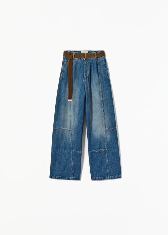 OVERSIZE CARGO BLUE JEANS made by Plan C