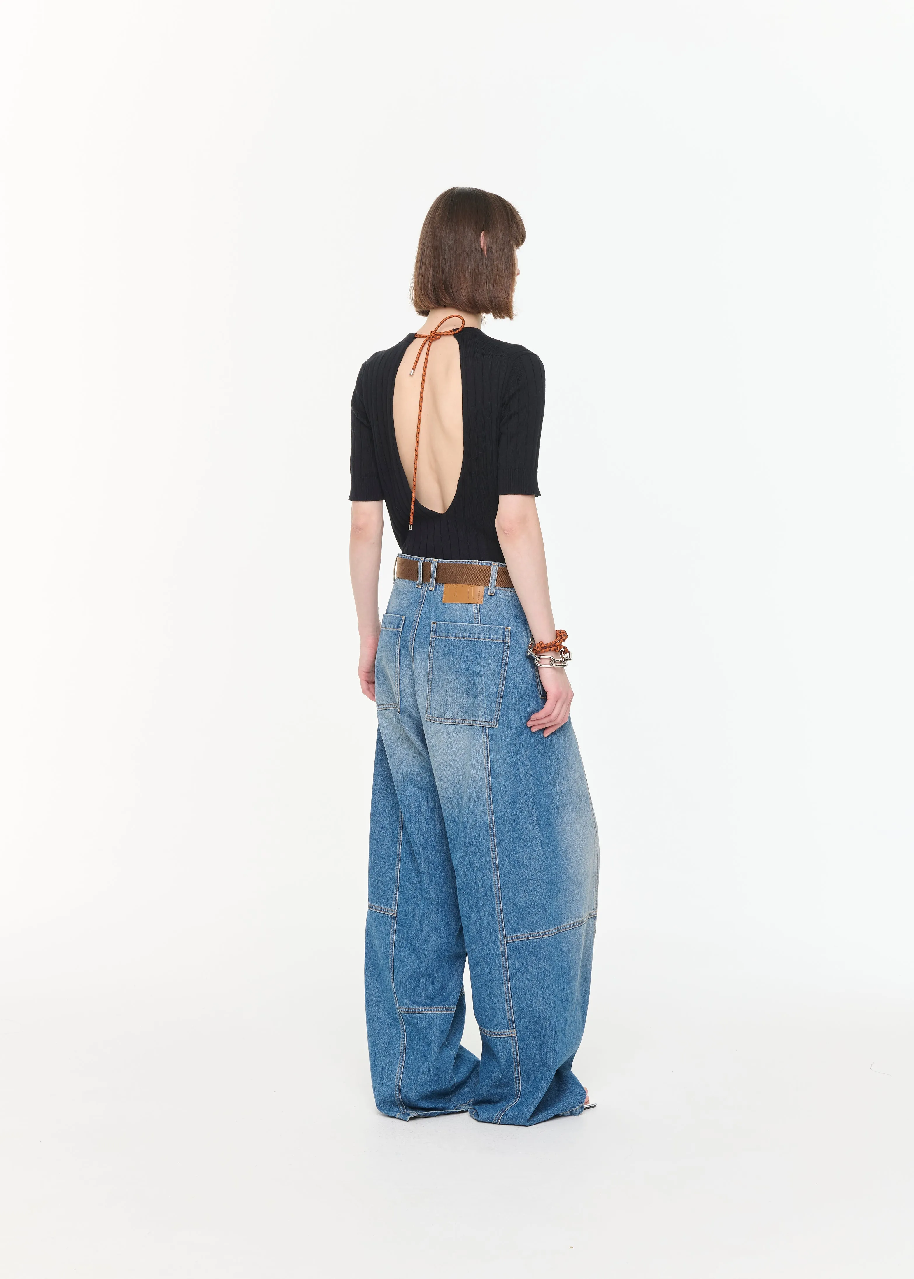 OVERSIZE CARGO BLUE JEANS sold by Plan C product image thumbnail 5