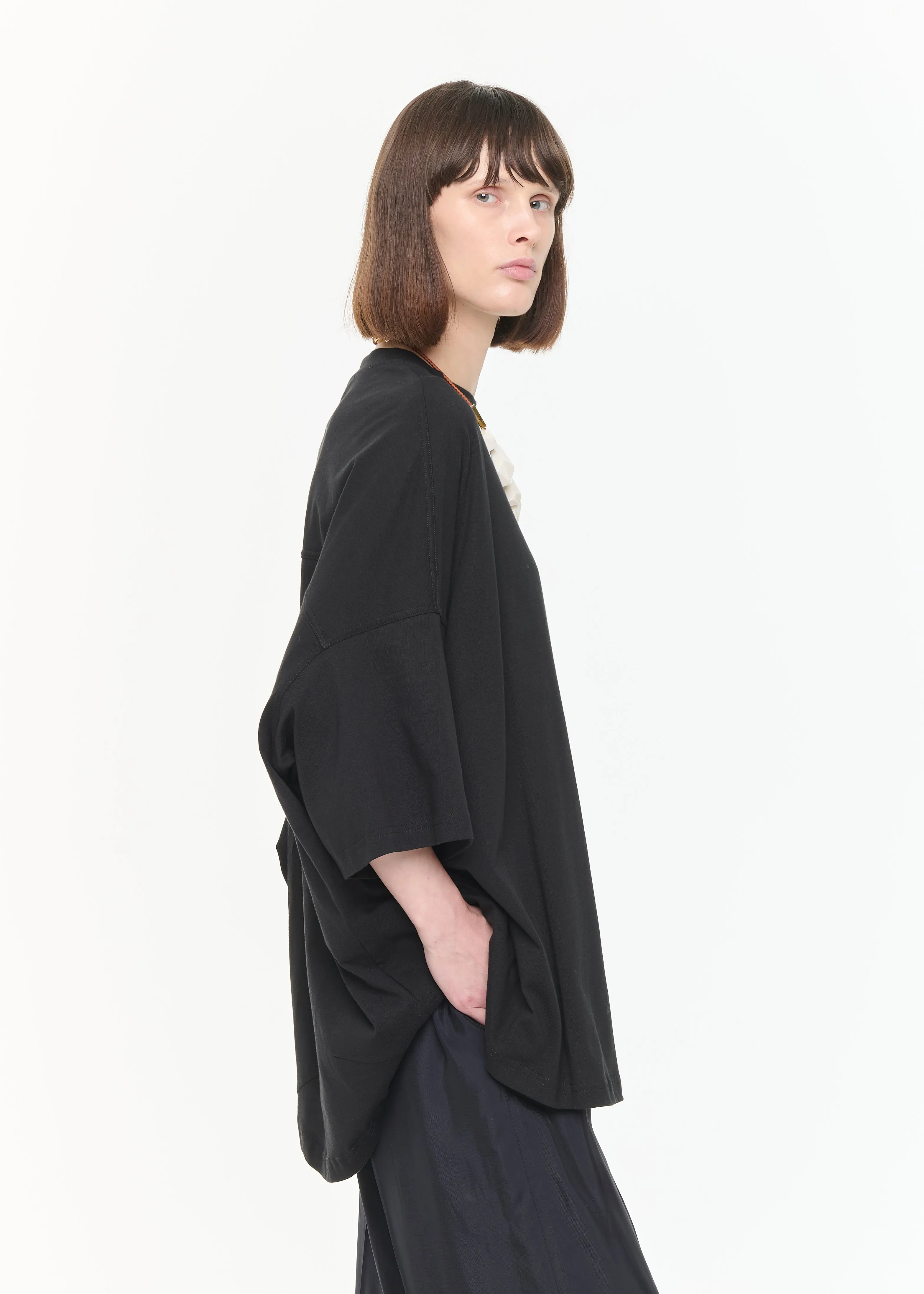 WIDE BLACK T-SHIRT sold by Plan C product image thumbnail 5