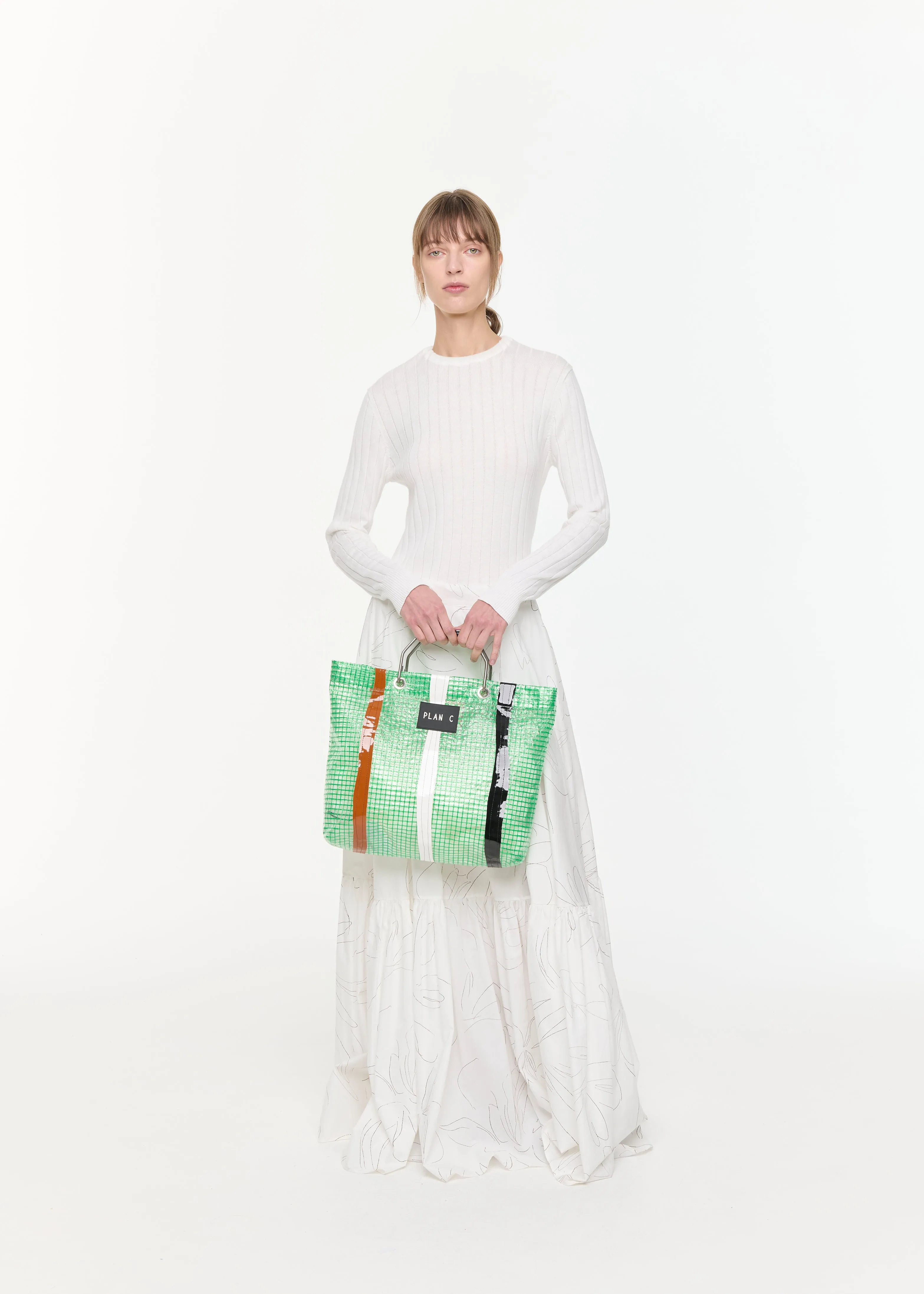 COTTON FLOWER PRINT LONG SKIRT sold by Plan C product image thumbnail 2