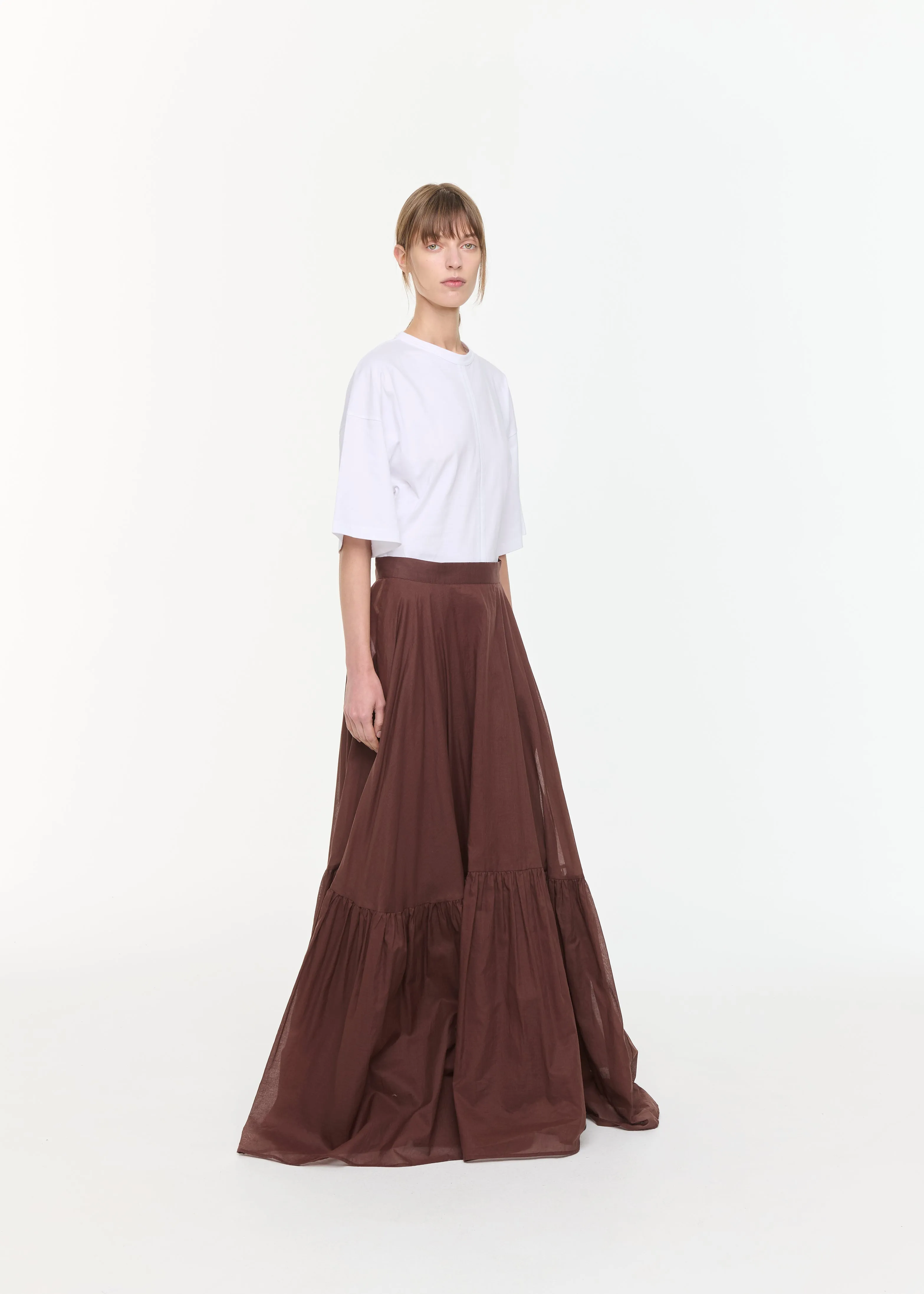COFFEE ORGANZA LONG SKIRT sold by Plan C product image thumbnail 3