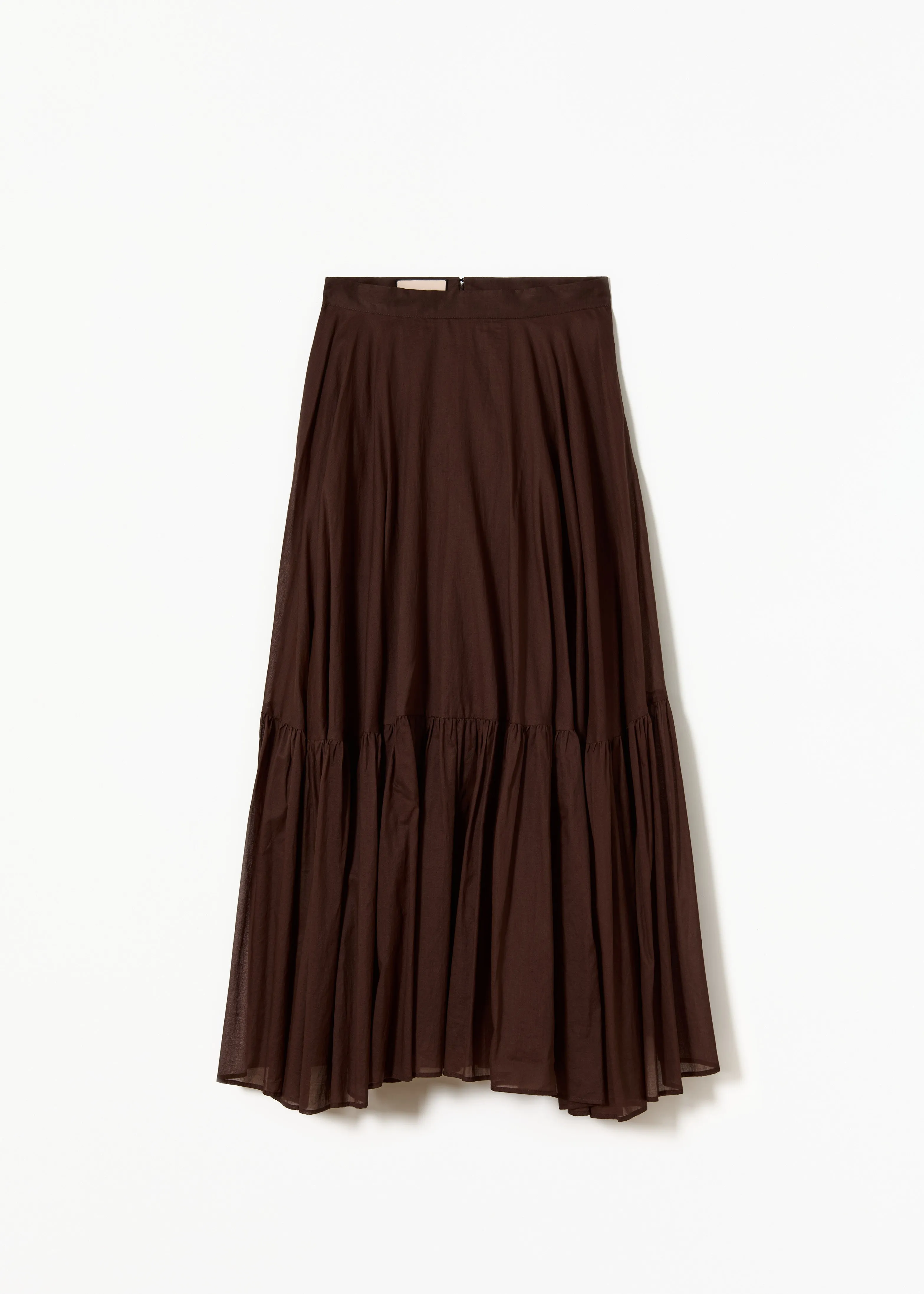 COFFEE ORGANZA LONG SKIRT sold by Plan C