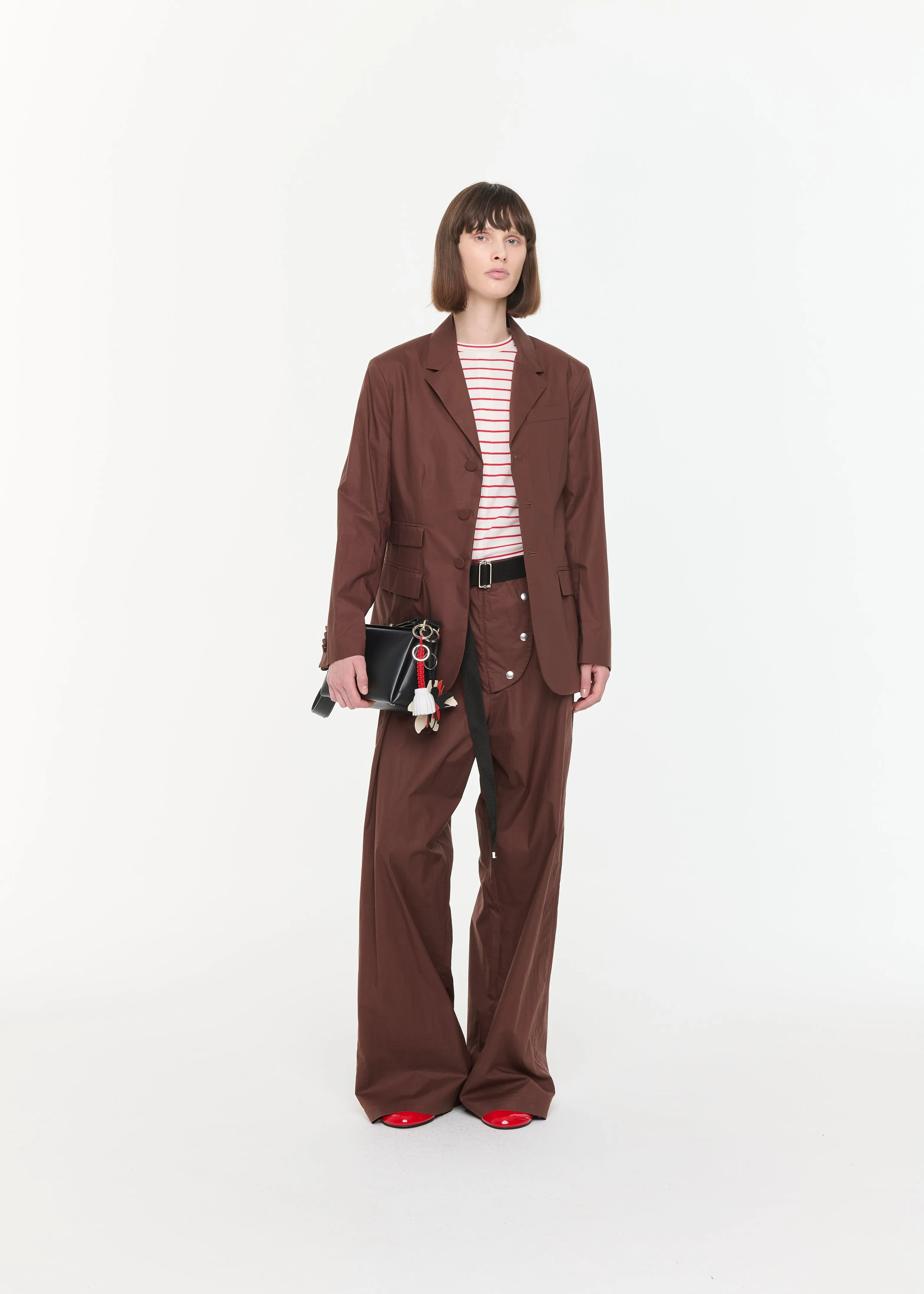 COFFEE COTTON BLAZER sold by Plan C product image thumbnail 2