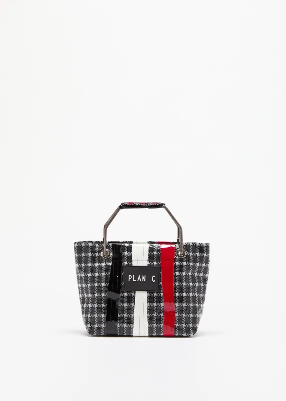 MINI BLACK WAXED BEACH BAG made by Plan C